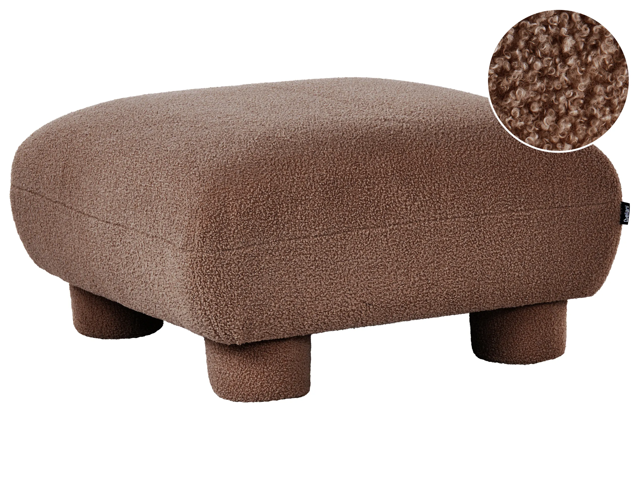 Ottoman MJALBI Boucle Brown