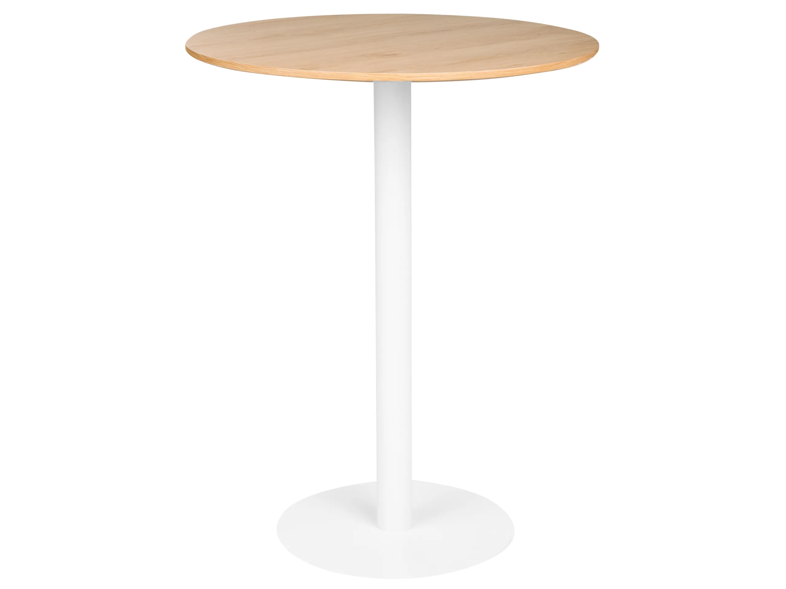 Mesa de bar MORELLA Marrón claro/Blanco 80 cm 80 cm