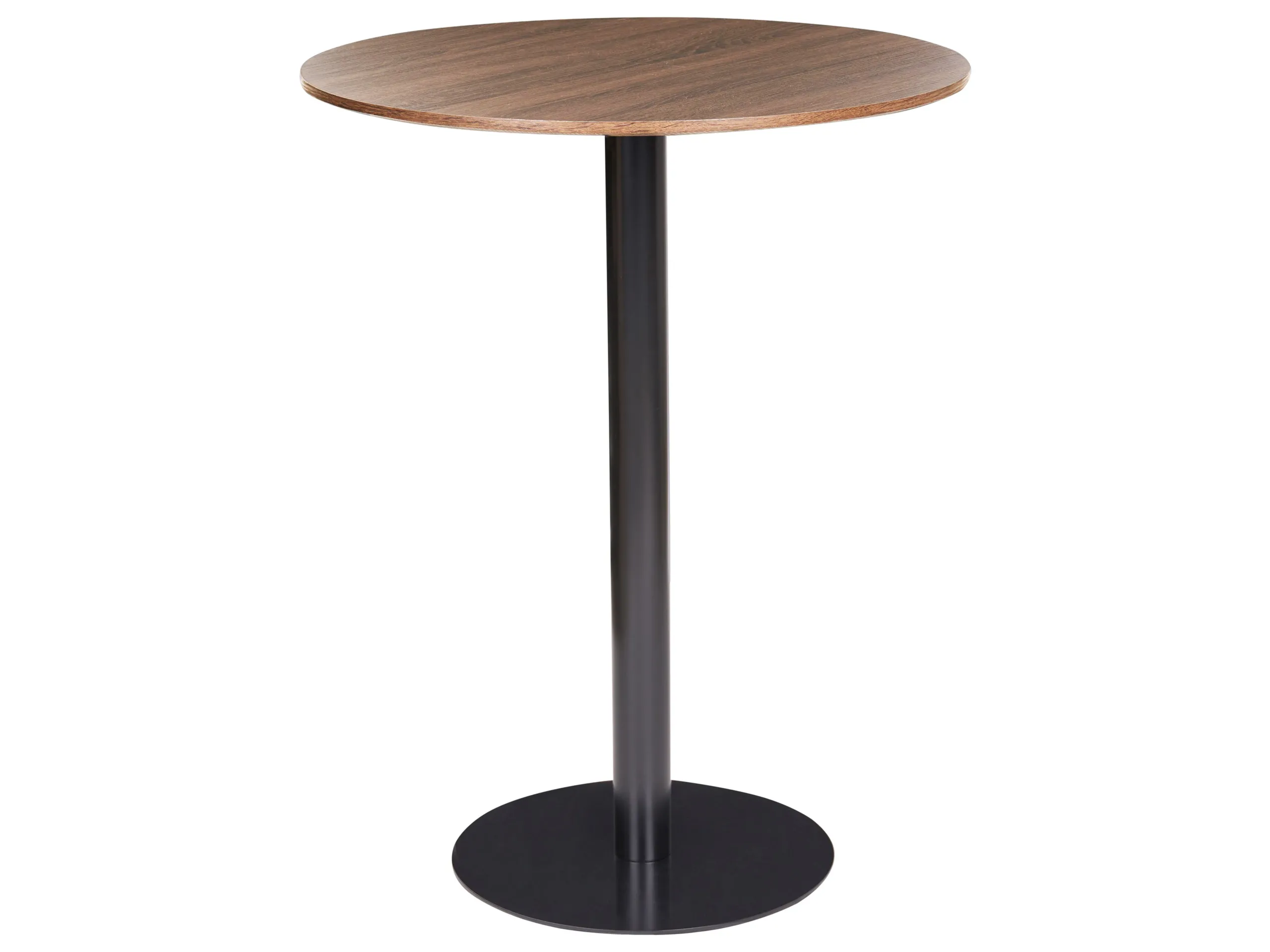 Mesa de bar MORELLA Negro/Marrón oscuro 80 cm 80 cm