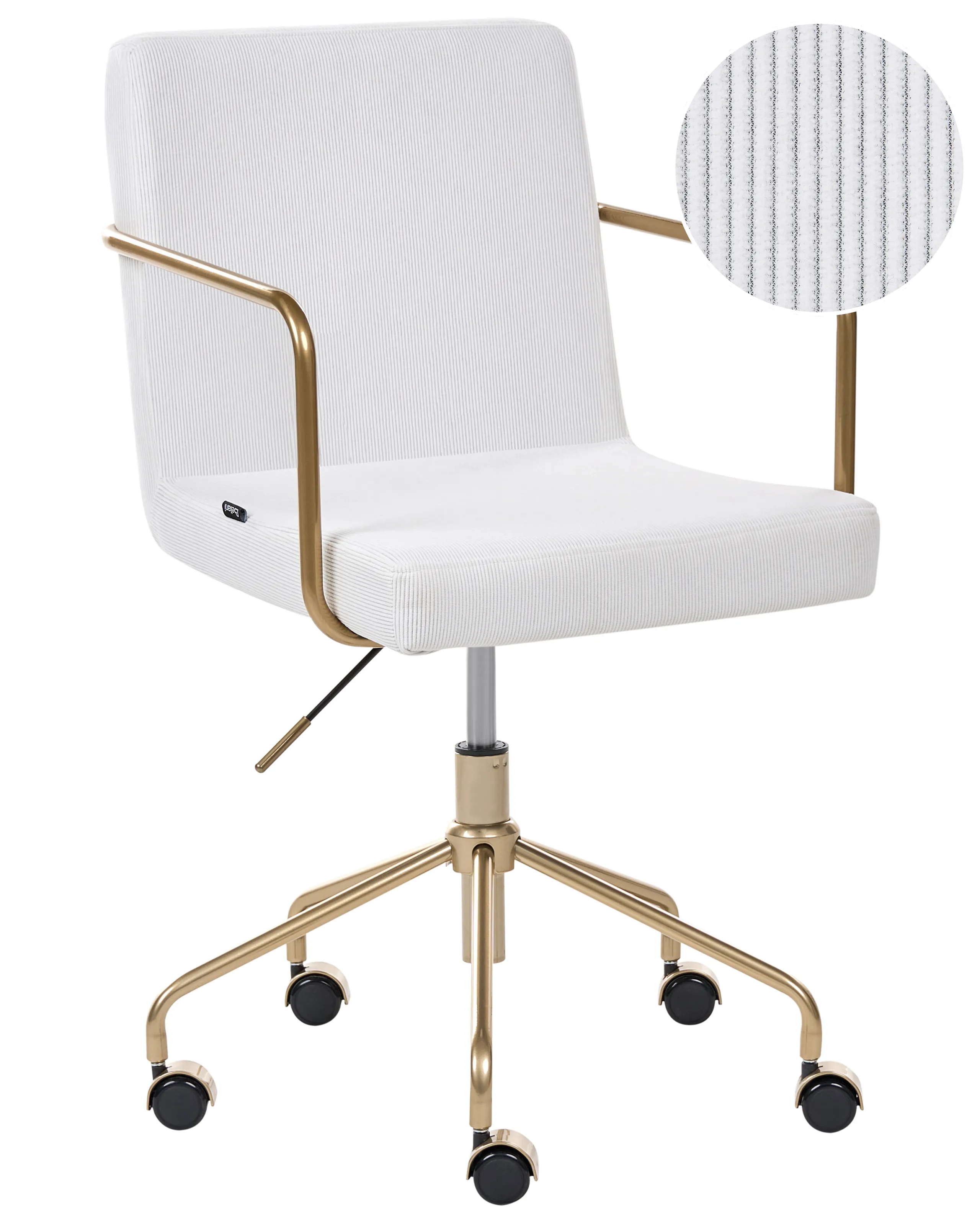 Office Chair TRINITY Corduroy Off-White