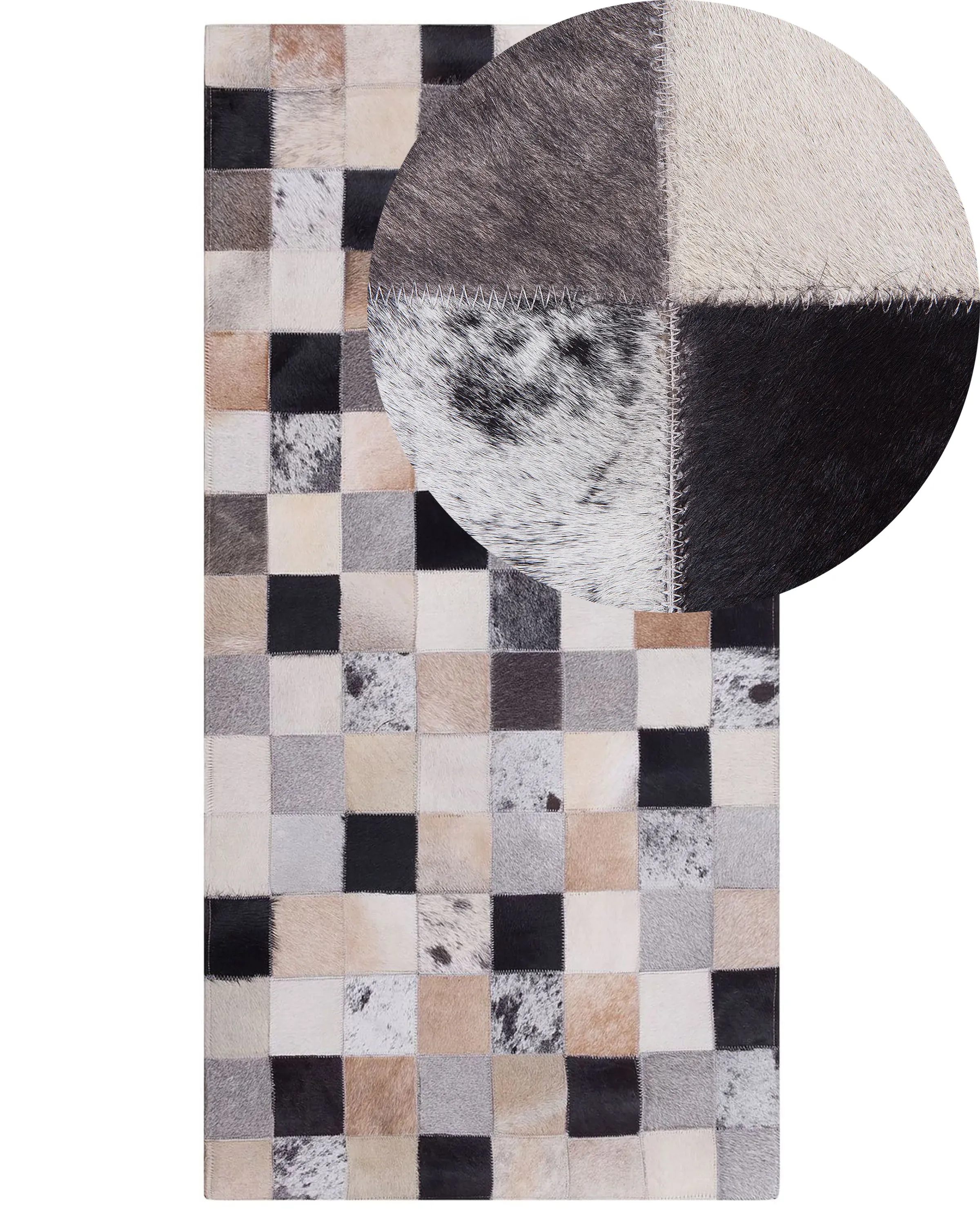 Rug RIZE Multicolour 80 x 150 cm Leather