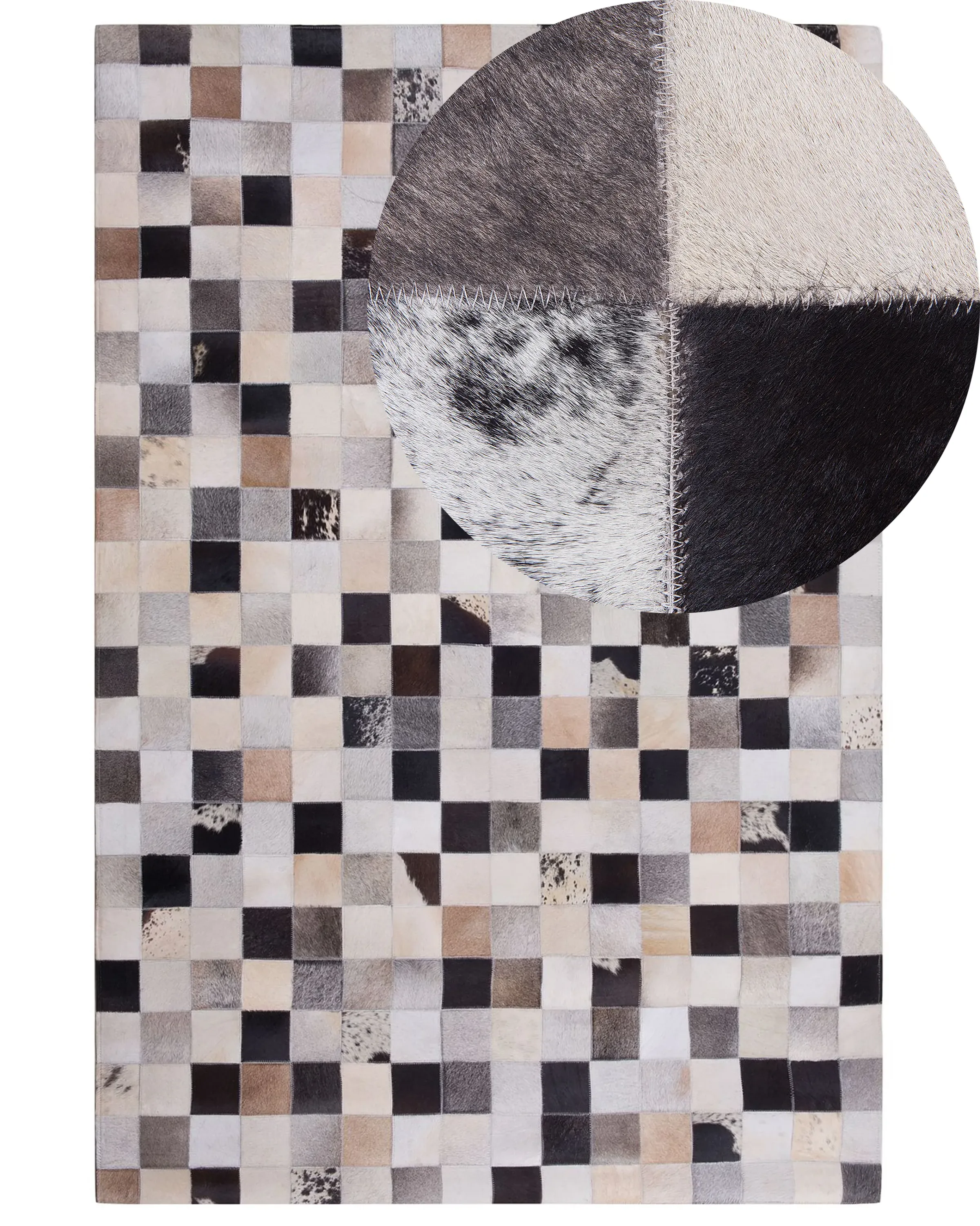 Rug RIZE Multicolour 160 x 230 cm Leather