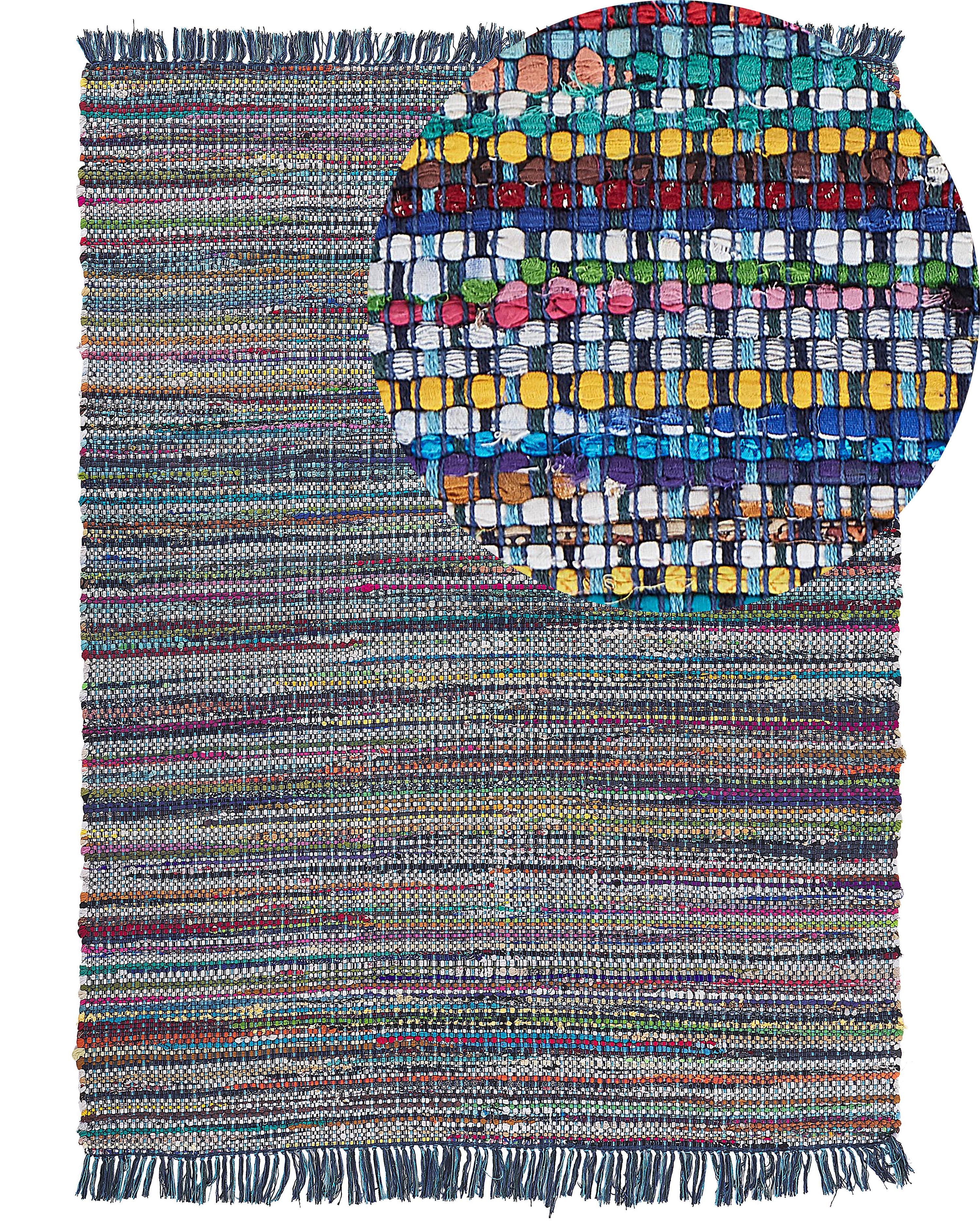 Rug BESNI Blue 160 x 230 cm Cotton