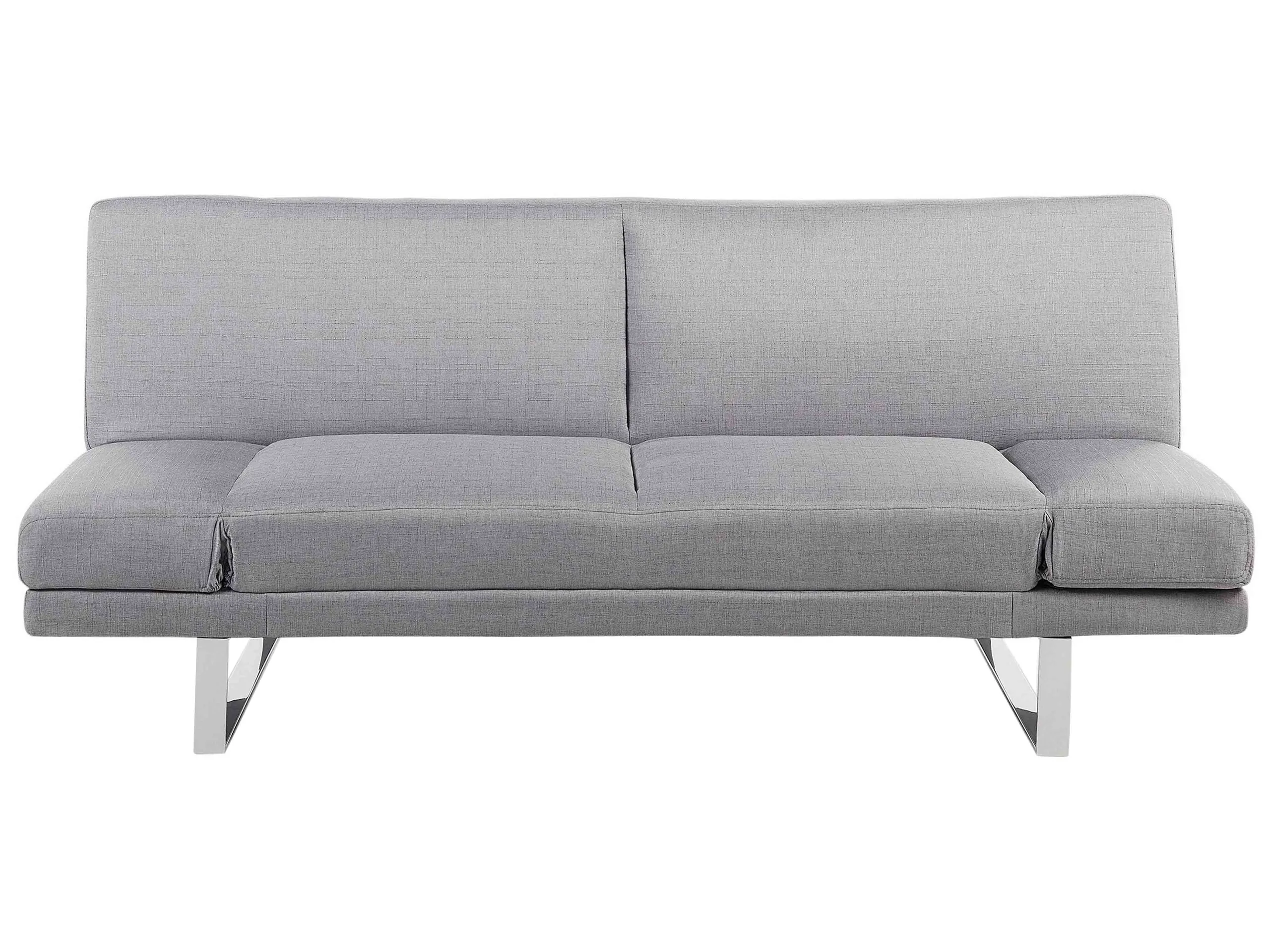 Sofa Bed 2 Seater YORK Fabric Light Grey