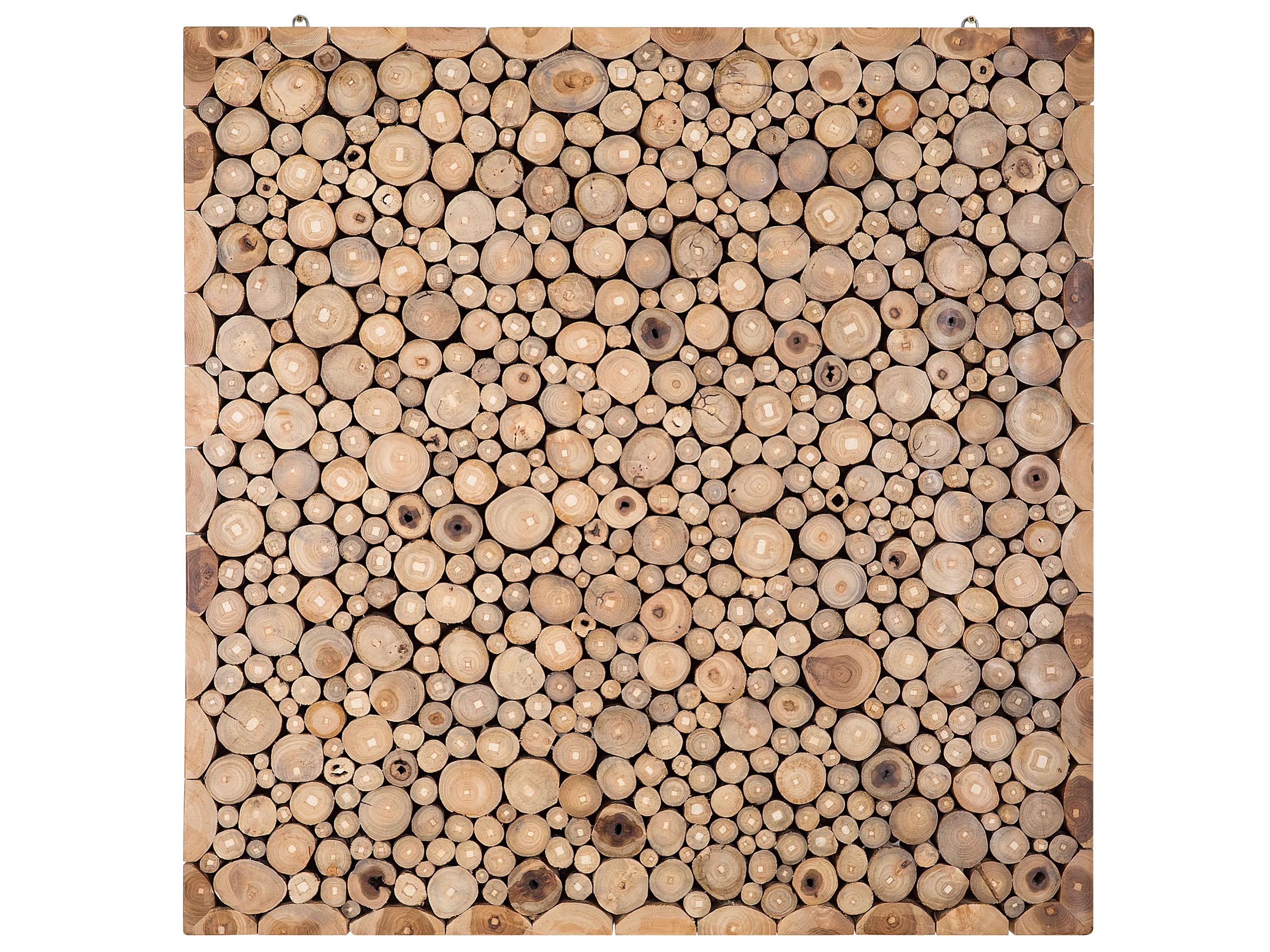 Decoración de pared TWIG Madera de teca 85 cm Marrón claro