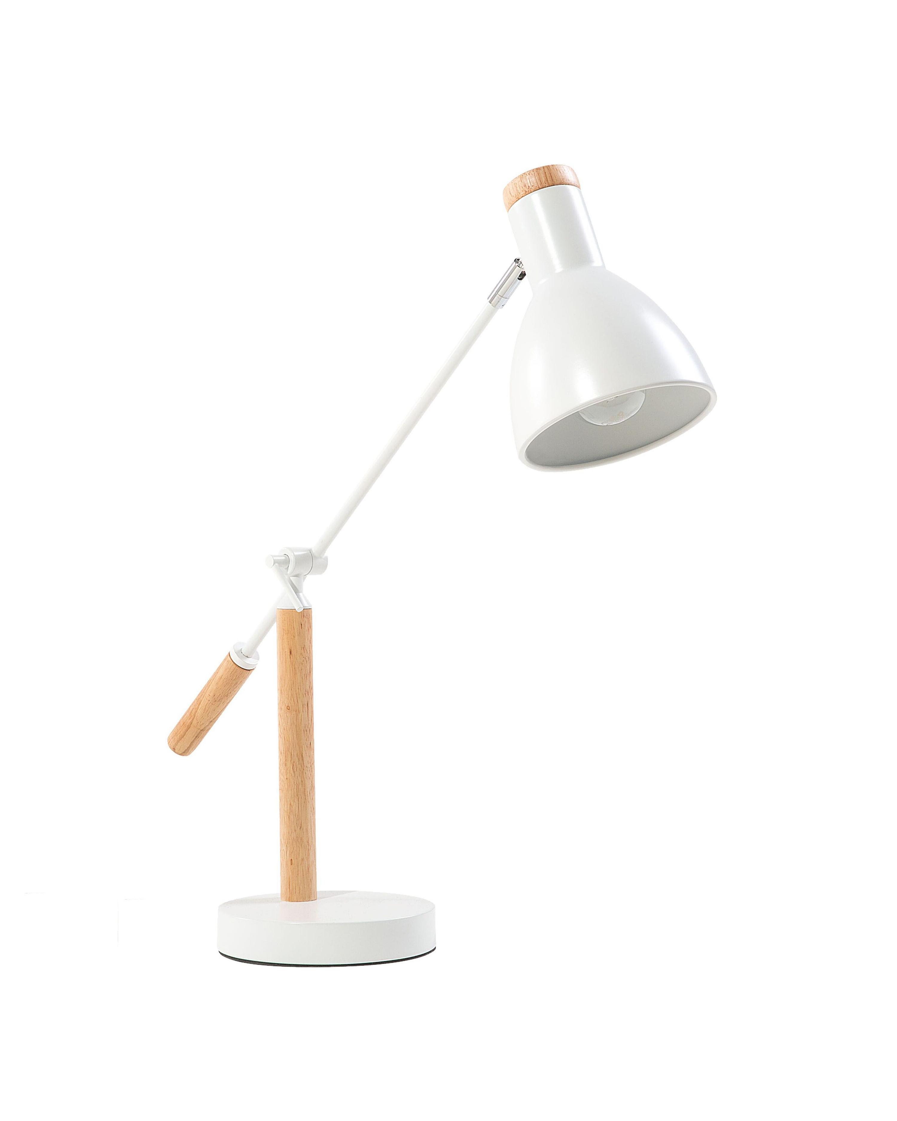 Lámpara de escritorio PECKOS ajustable Metal Blanco