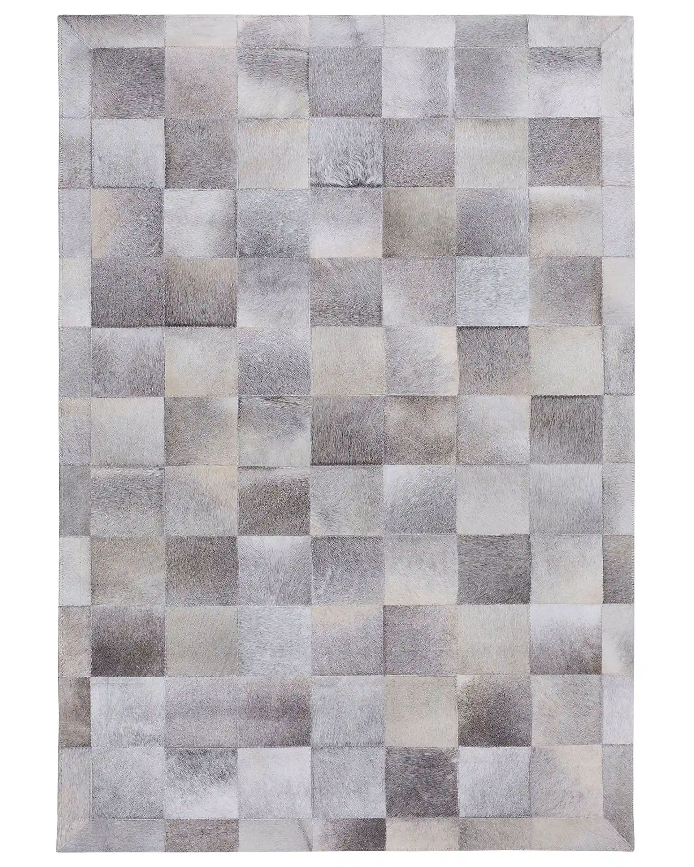Rug ALACAM Grey 140 x 200 cm Leather
