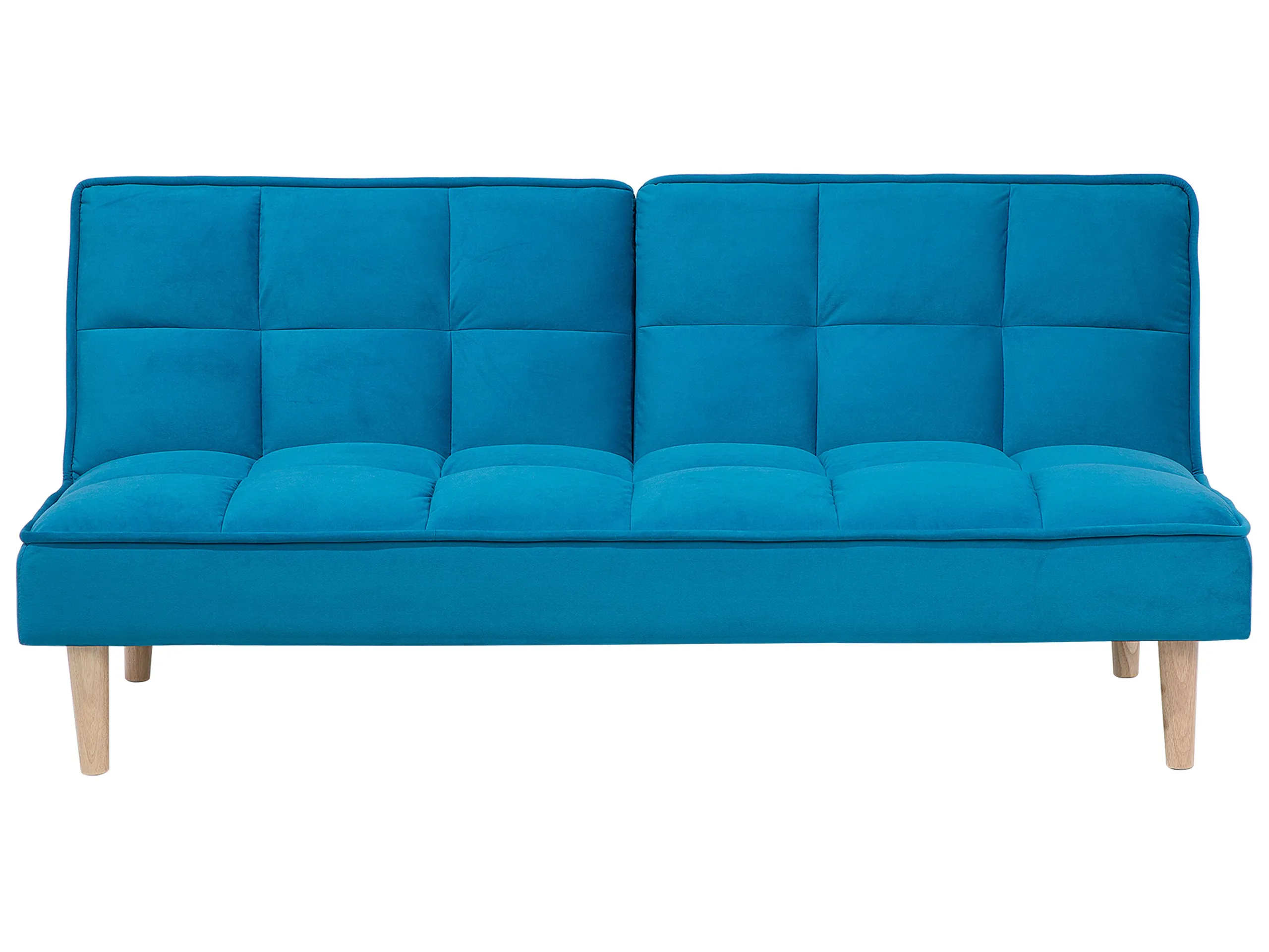 Sofa Bed 3 Seater SILJAN Fabric Sea Blue