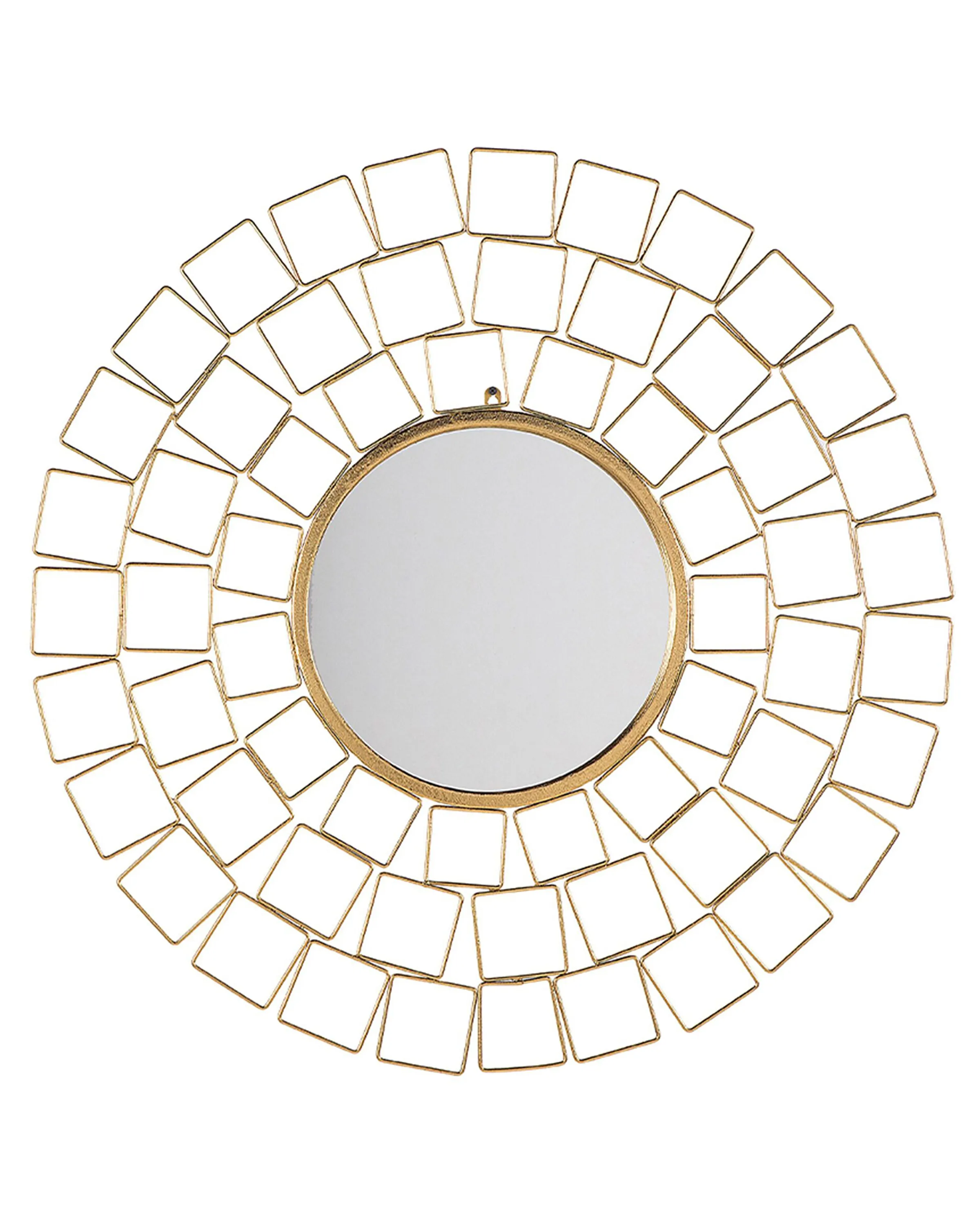 Espejo LABRIT 90 cm 90 cm Metal Dorado