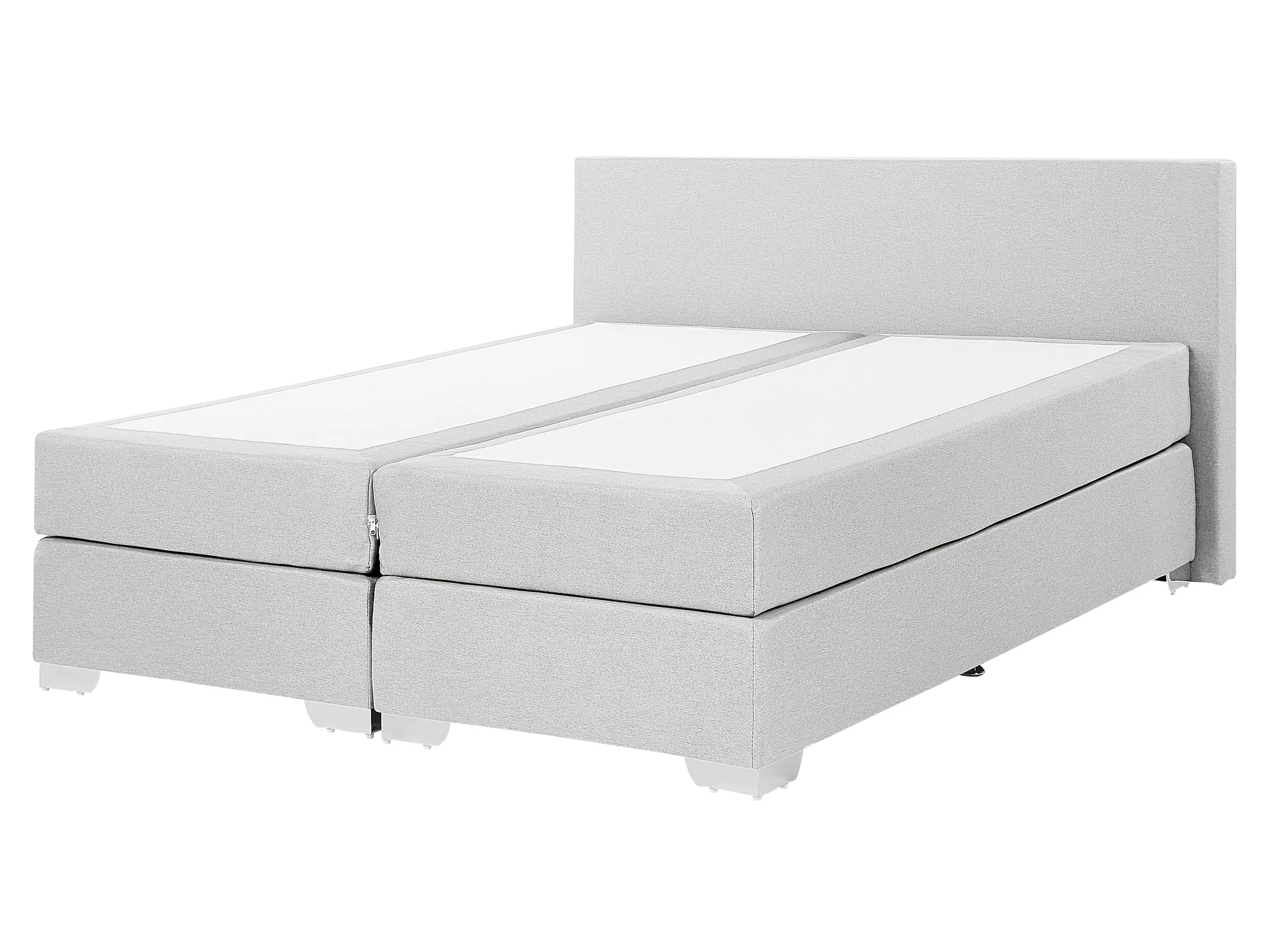 Divan Bed Fabric PRESIDENT 160 x 200 cm (EU King Size) Light Grey