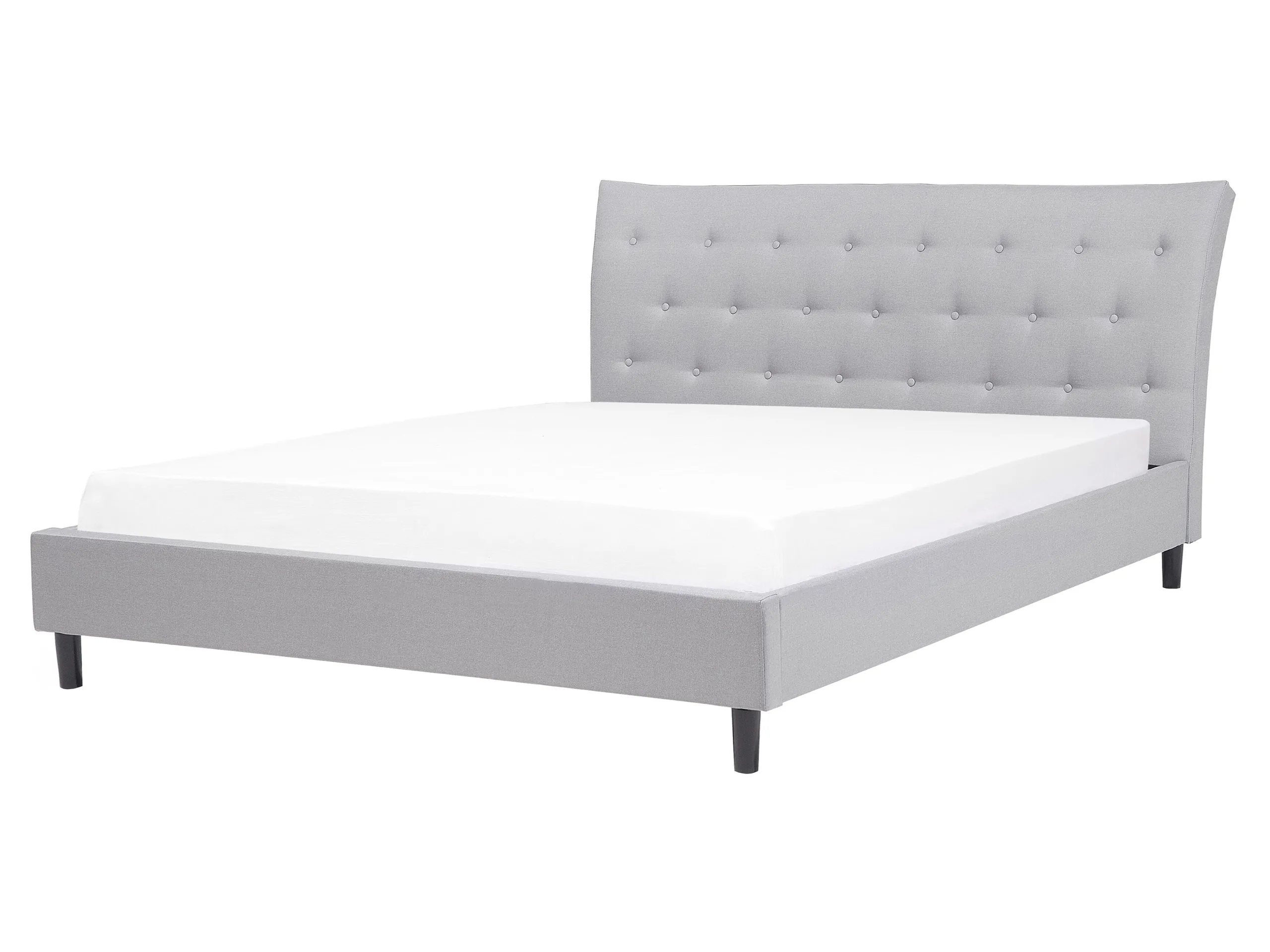 Bed Fabric SAVERNE 160 x 200 cm (EU King Size) Light Grey