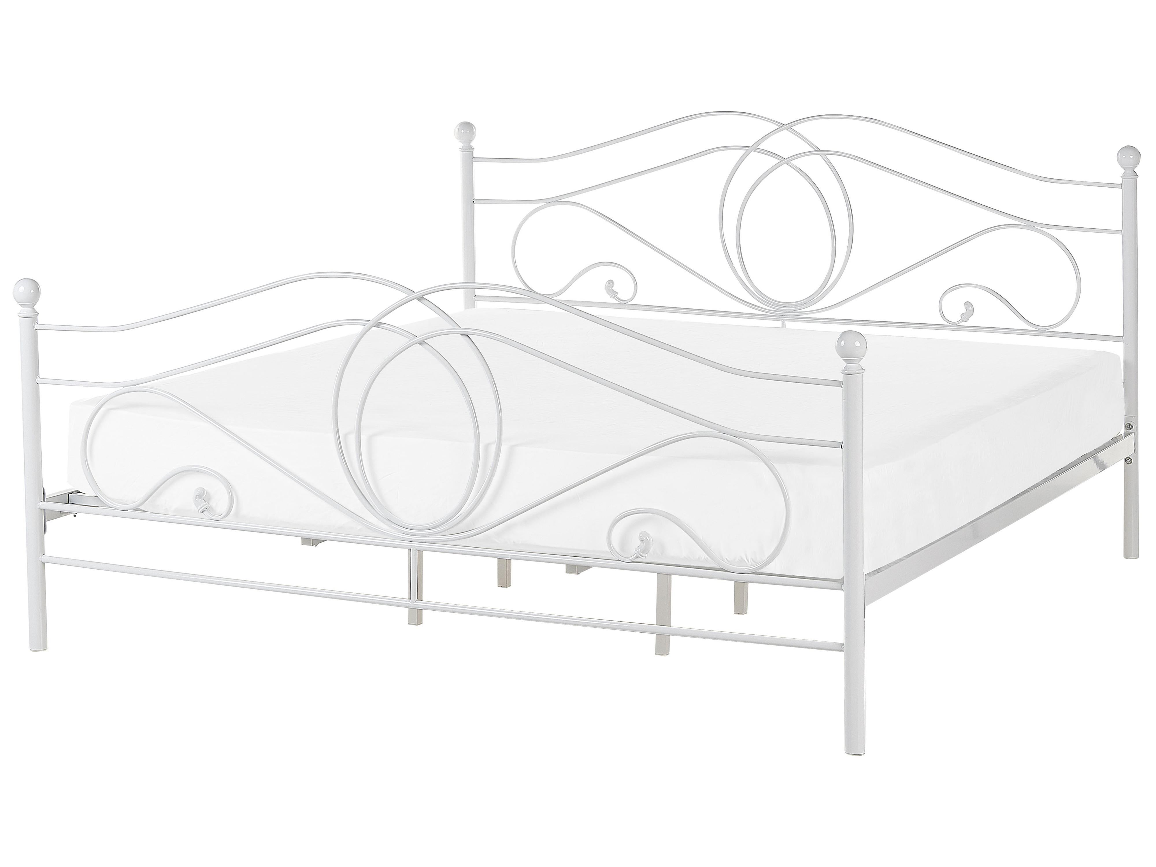 Bed Metal LYRA 180 x 200 cm (EU Super King) White