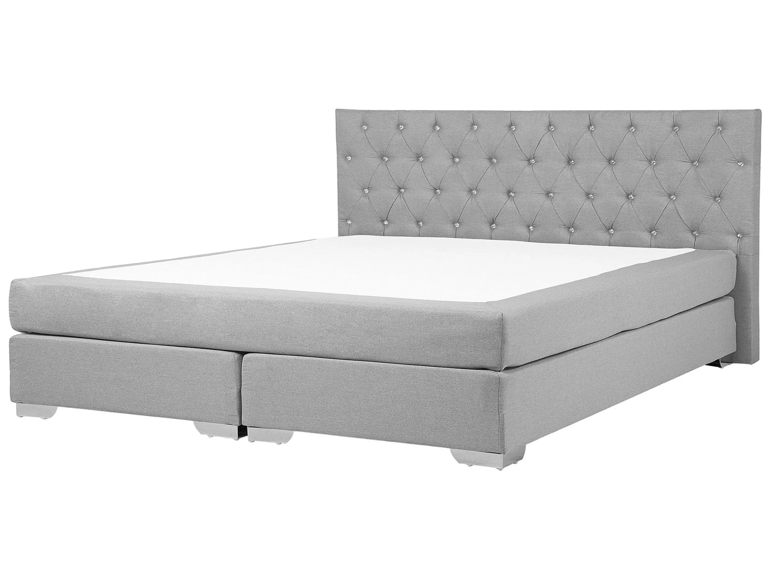 Divan Bed Fabric DUCHESS 180 x 200 cm (EU Super King) Light Grey