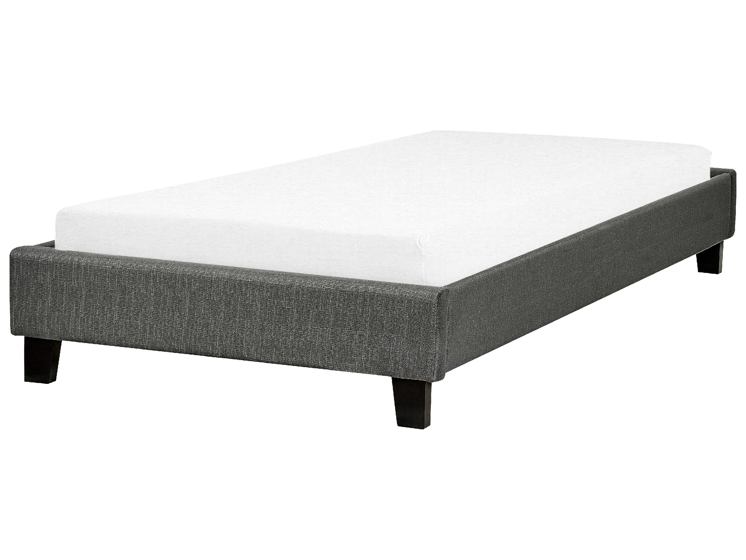 Bed without Headboard Fabric ROANNE 90 x 200 cm (EU Single) Grey