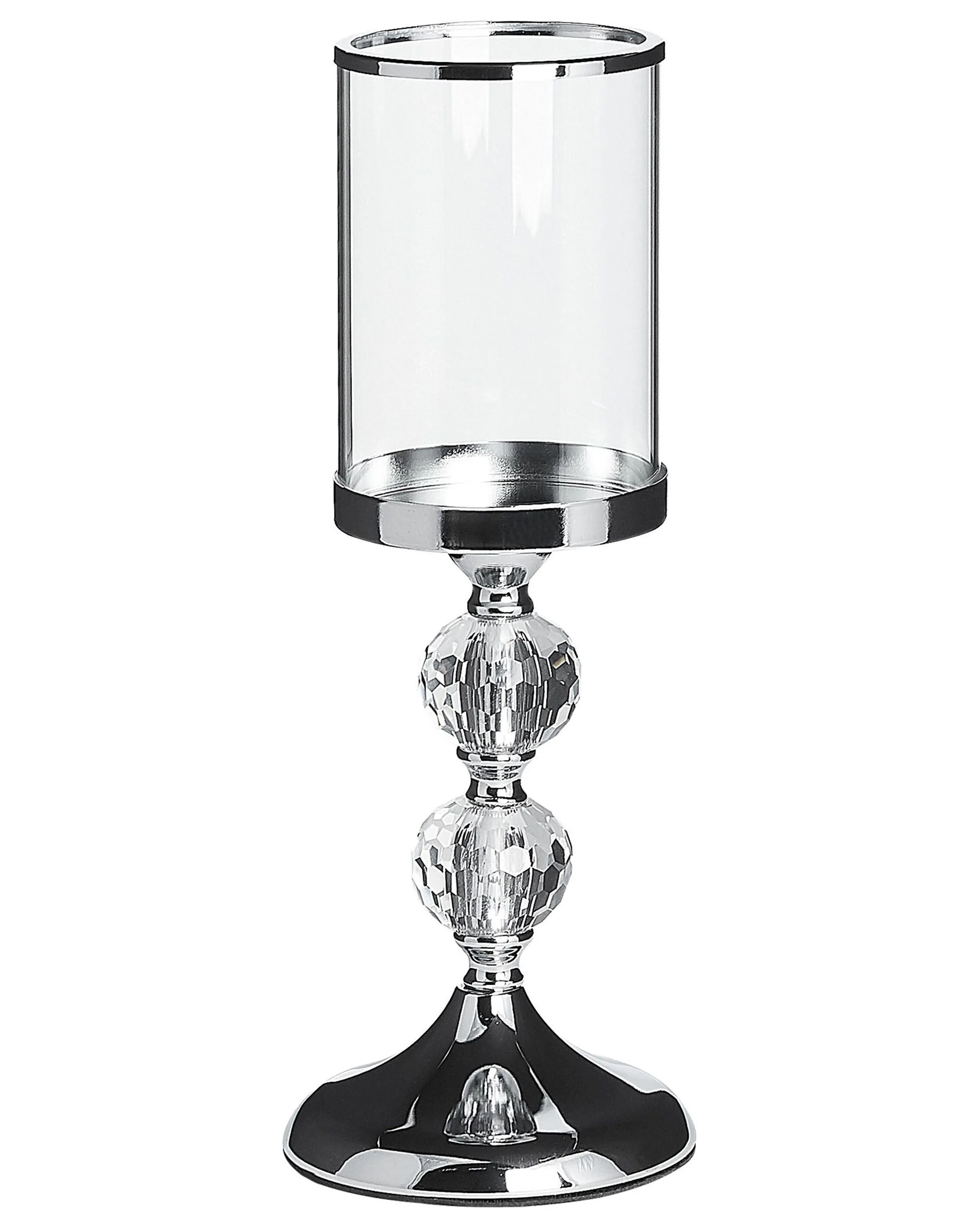 Candle Holder COTUI Glass 36 cm Silver