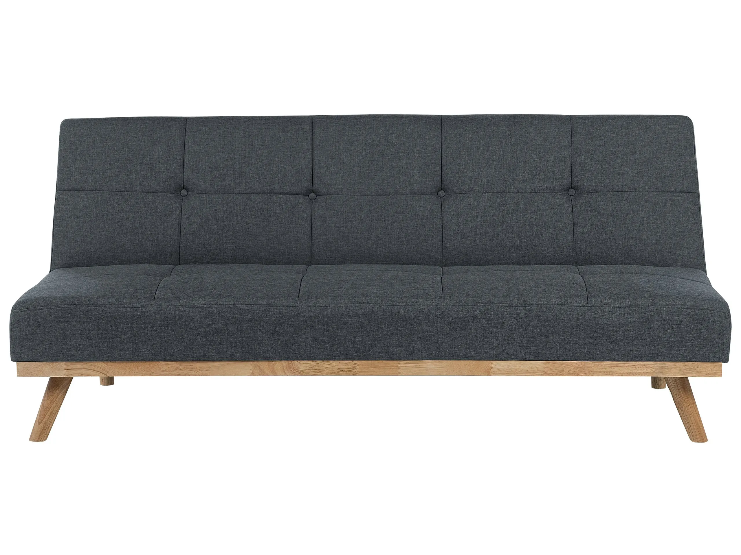 Sofa Bed 3 Seater FROYA Fabric Dark Grey