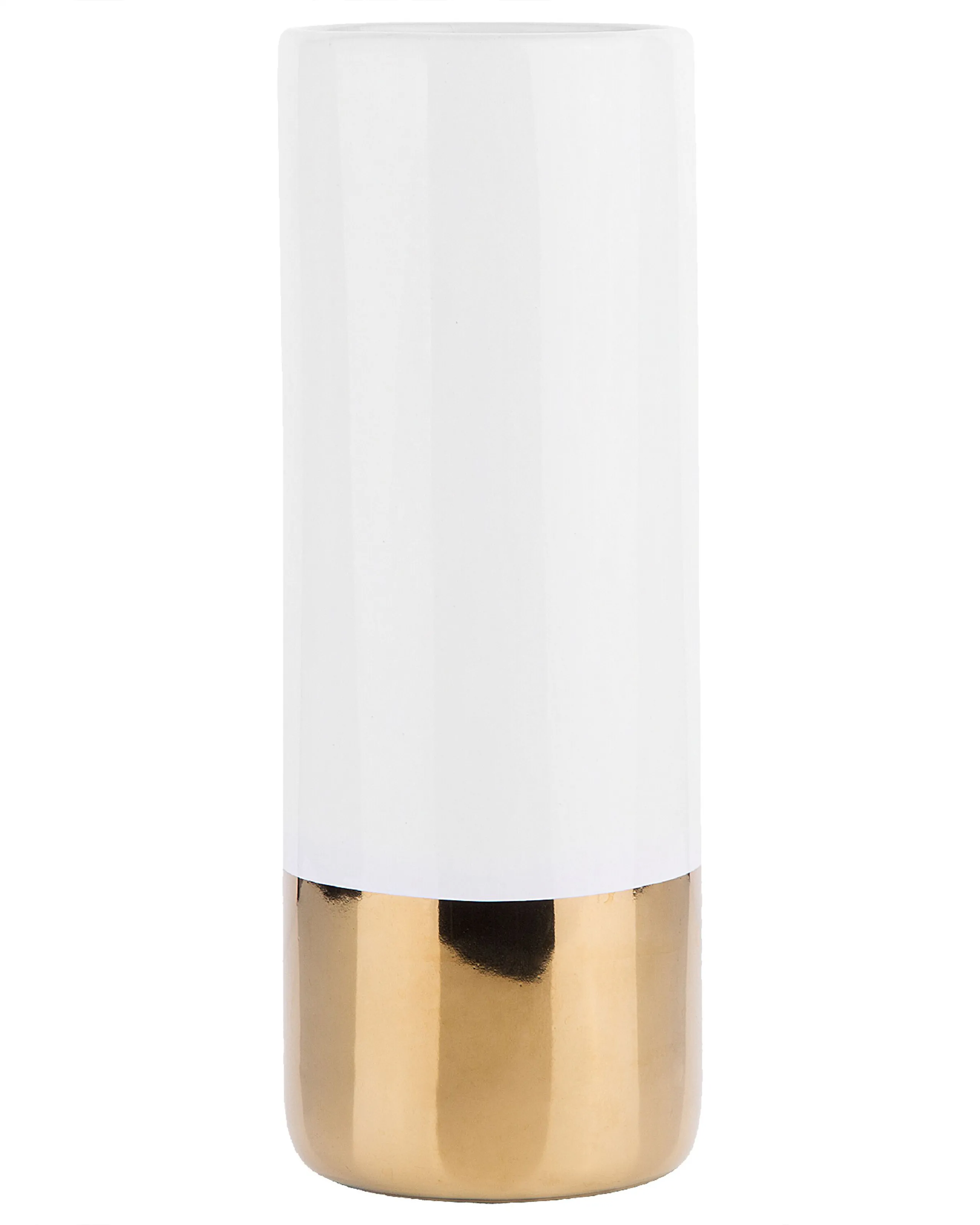 Jarrón para flores GELIDA Gres 36 cm Blanco