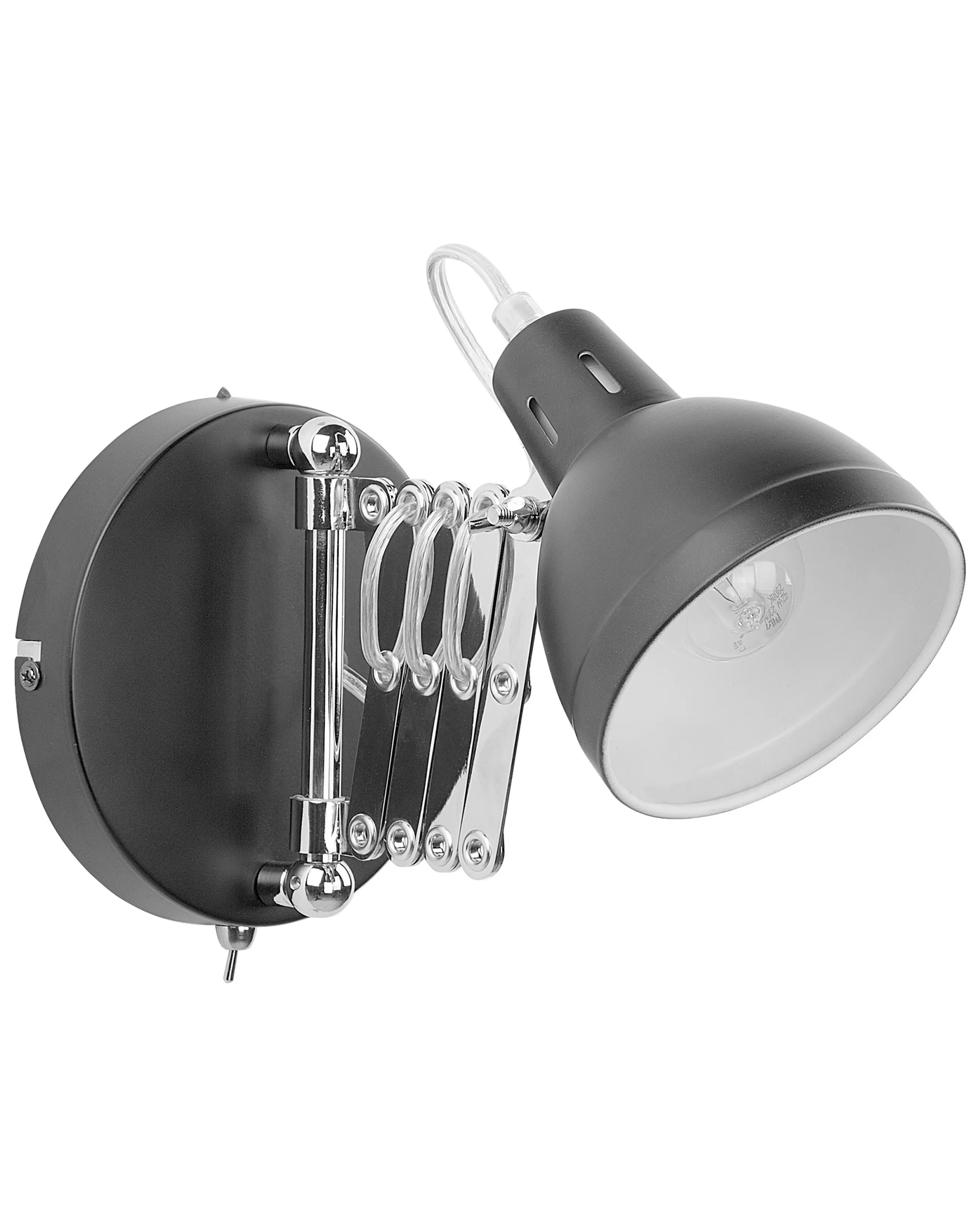 Lámpara de pared HARRINGTON ajustable Metal Negro