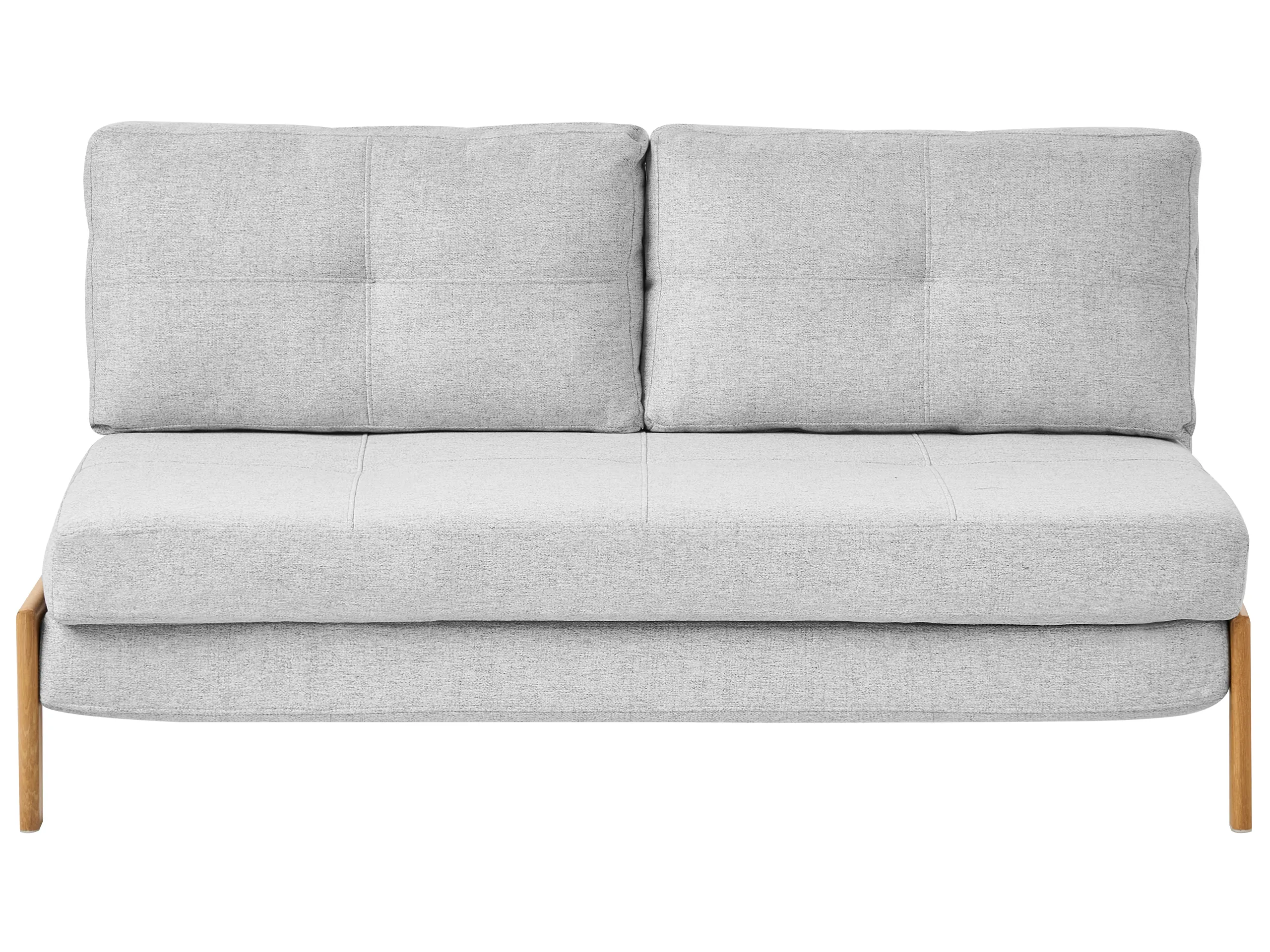 Sofa Bed 2 Seater EDLAND Fabric Light Grey