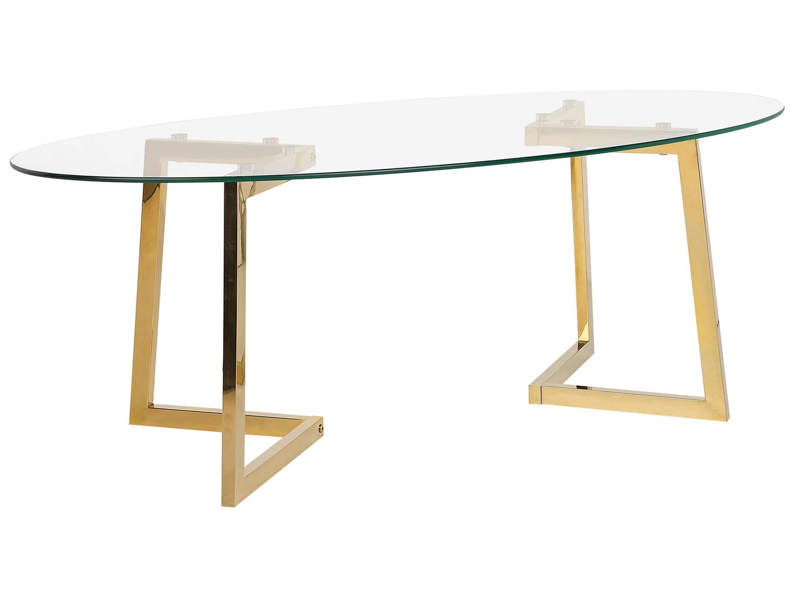 Mesa de centro FRESNO Vidrio Dorado
