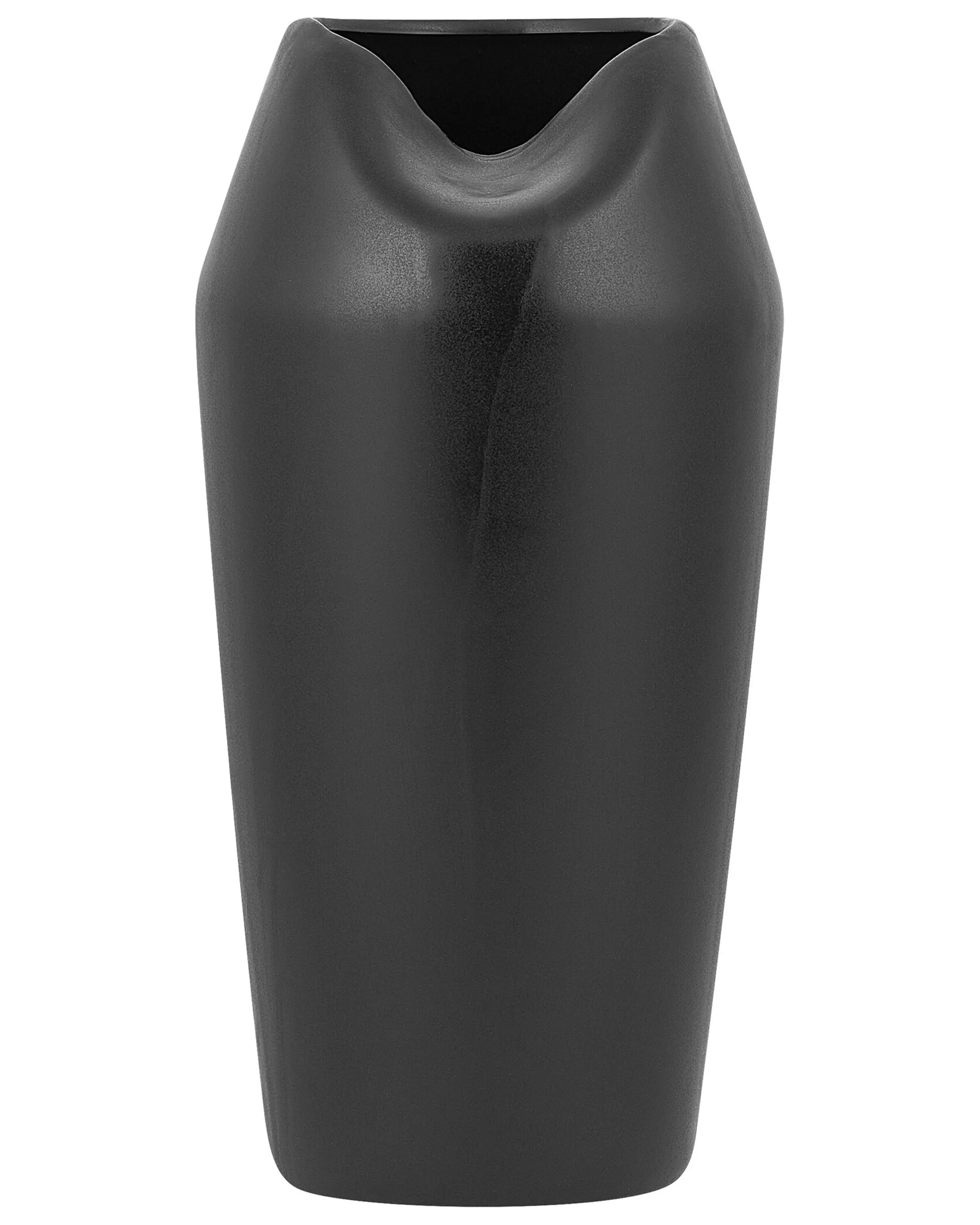 Jarrón decorativo APAMEA Gres 33 cm Negro