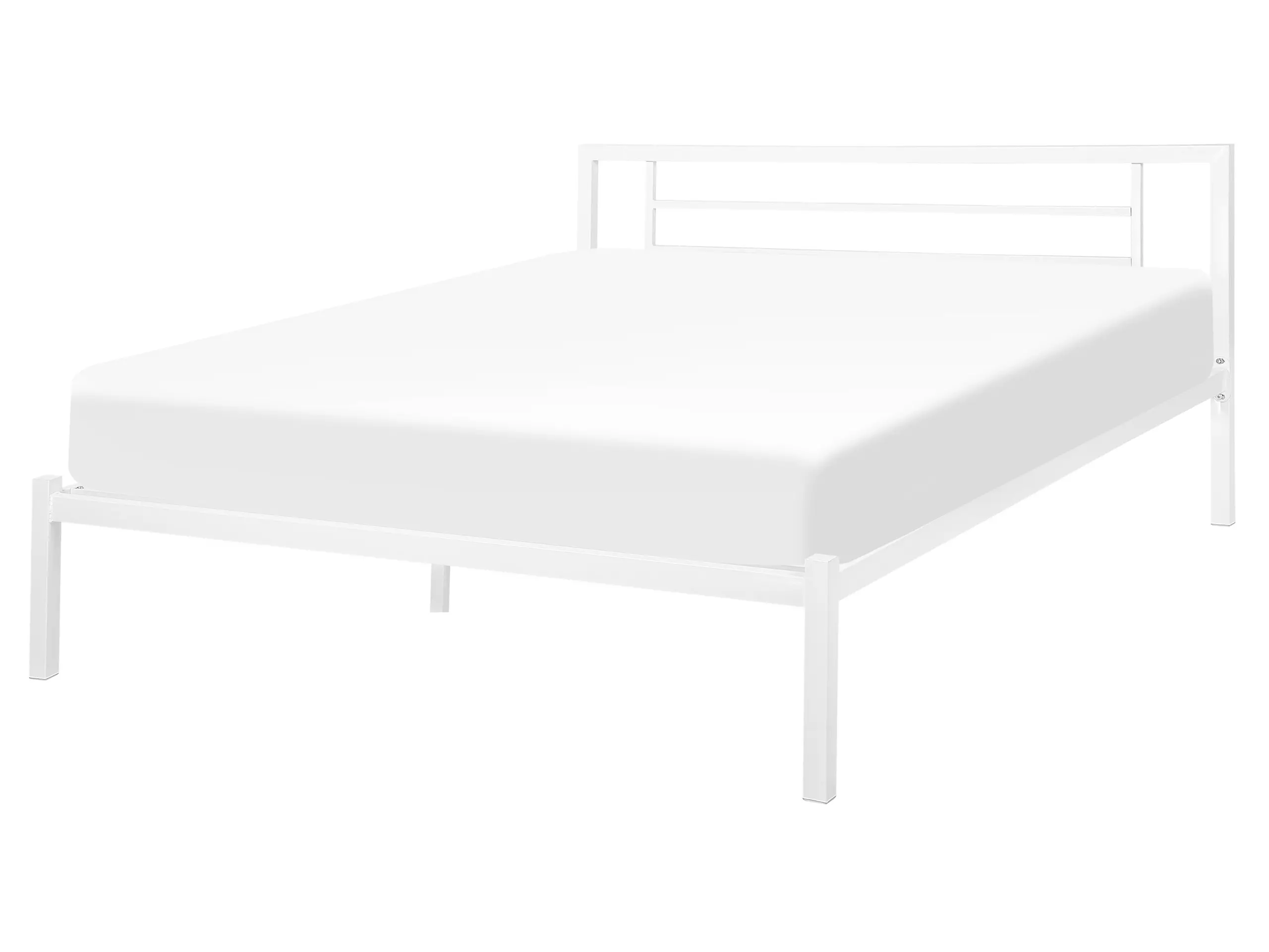 Bed Metal CUSSET 160 x 200 cm (EU King Size) White