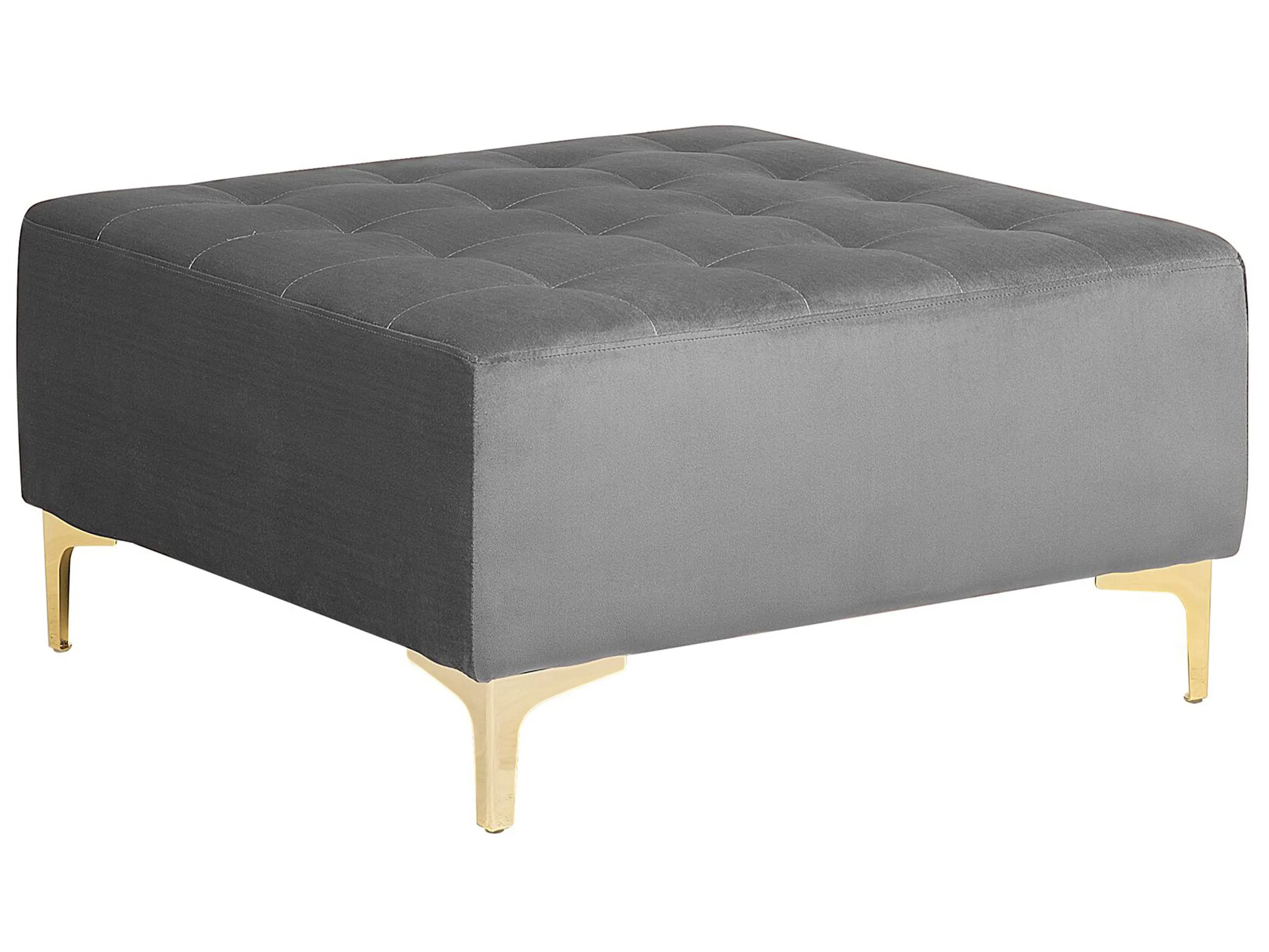 Otomana ABERDEEN Terciopelo Gris