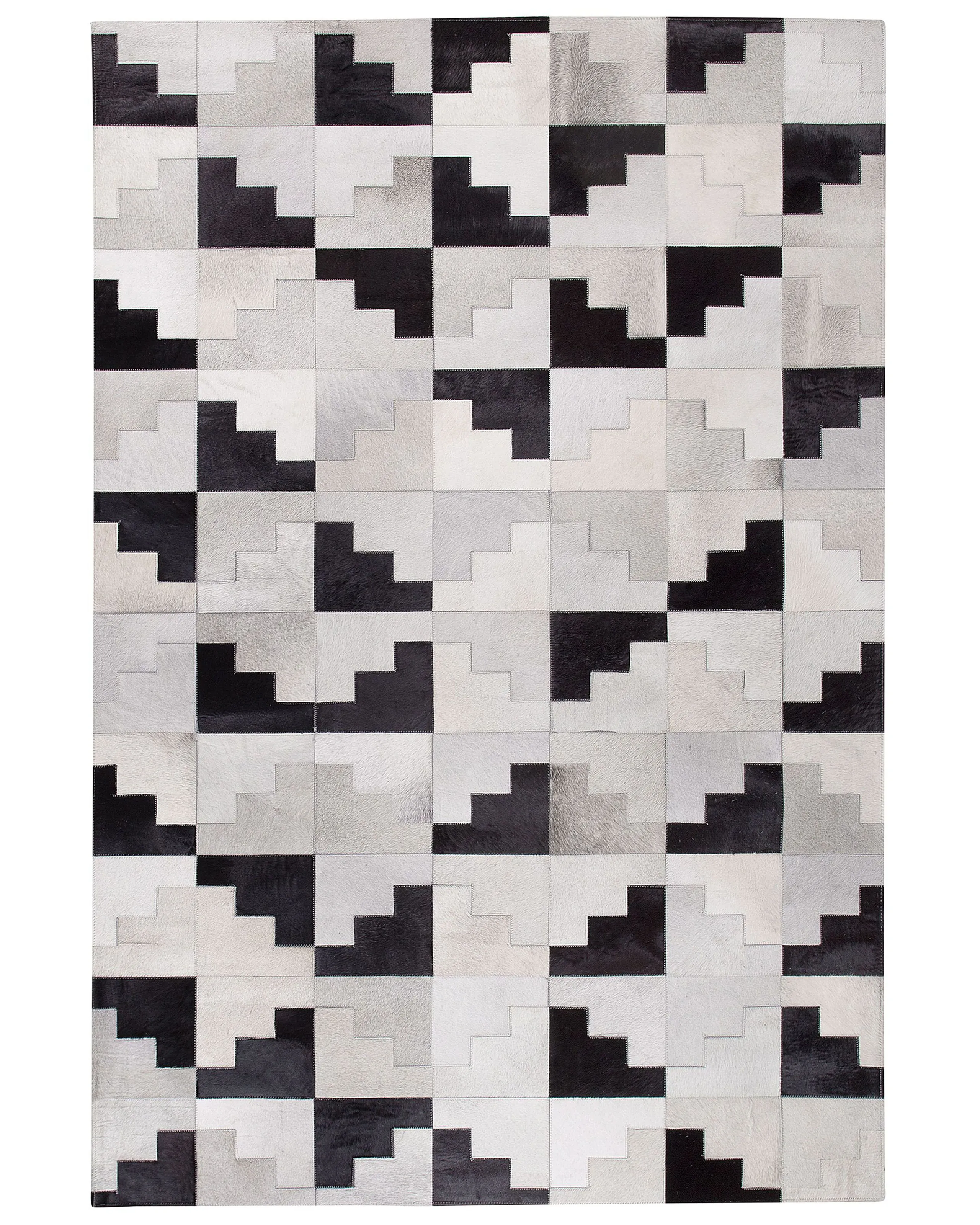Rug EFIRLI Grey 140 x 200 cm Leather