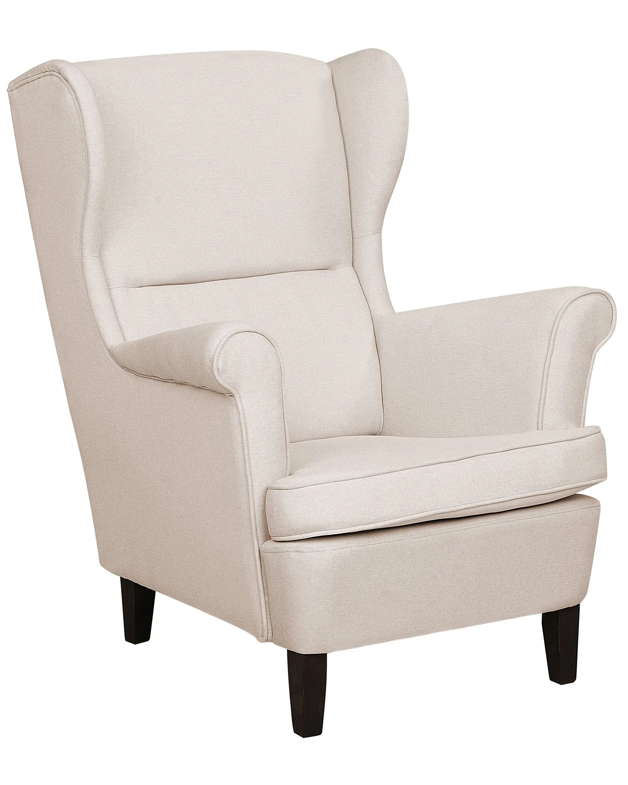 Wingback Chair ABSON Fabric Light Beige