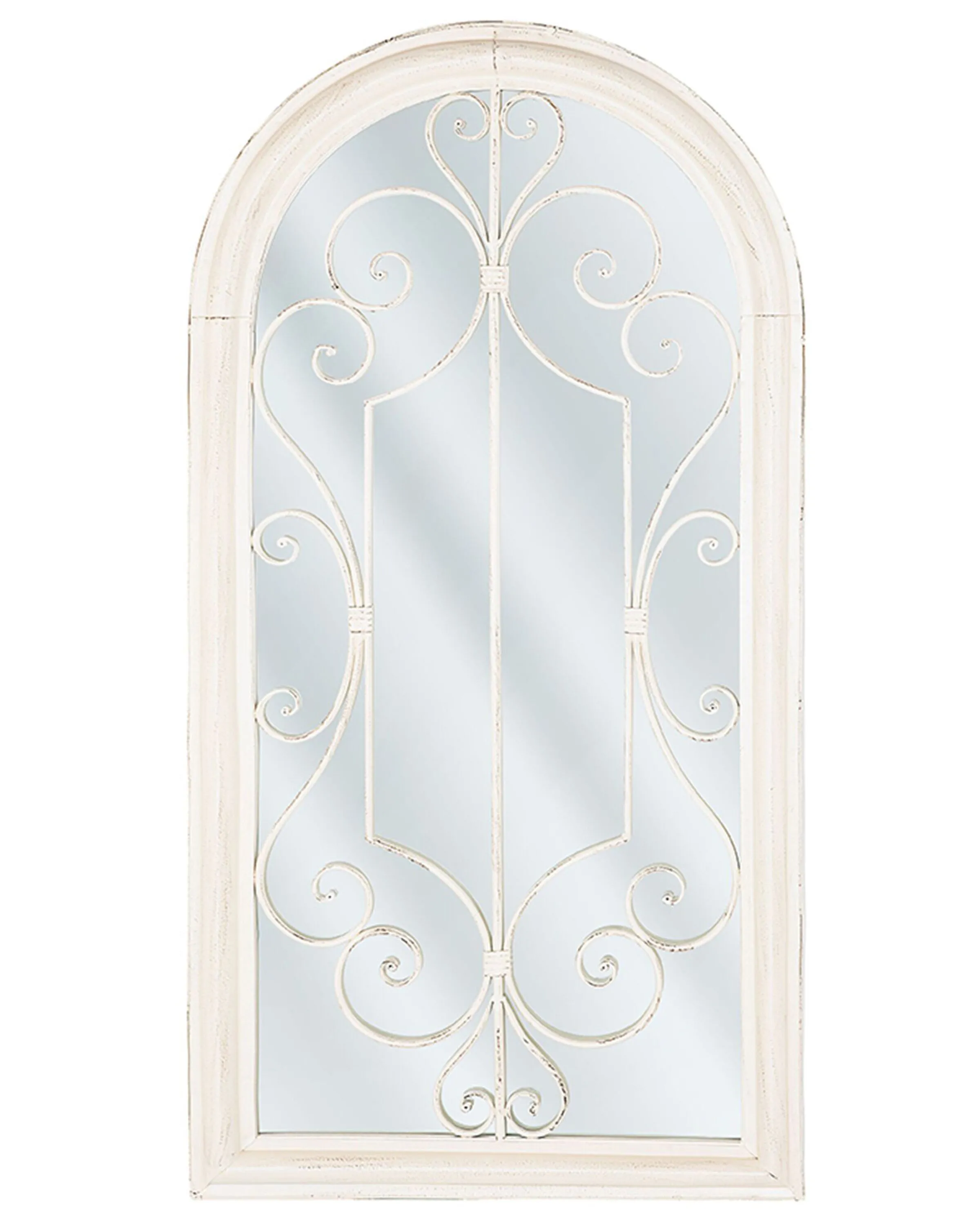 Wall Mirror CAMPEL 49 cm 97 cm Metal Off-White