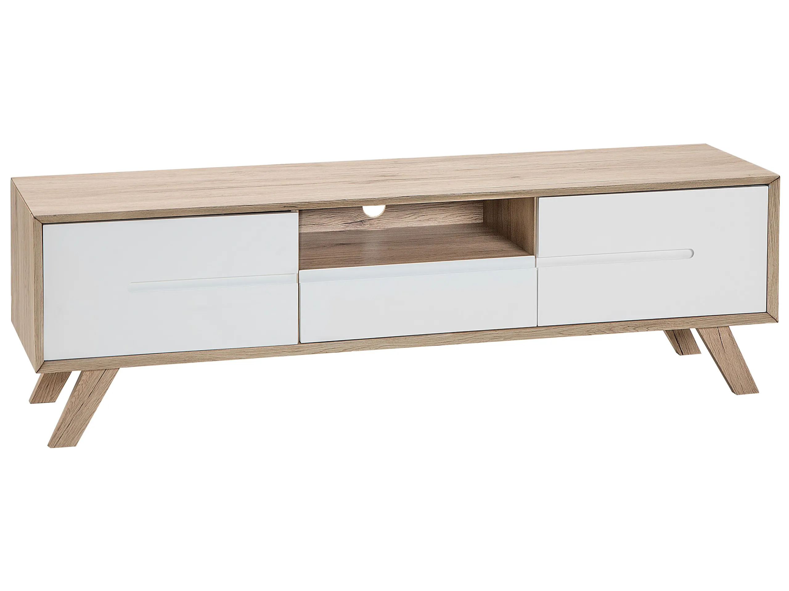 Mueble TV FORESTER Marrón/Blanco