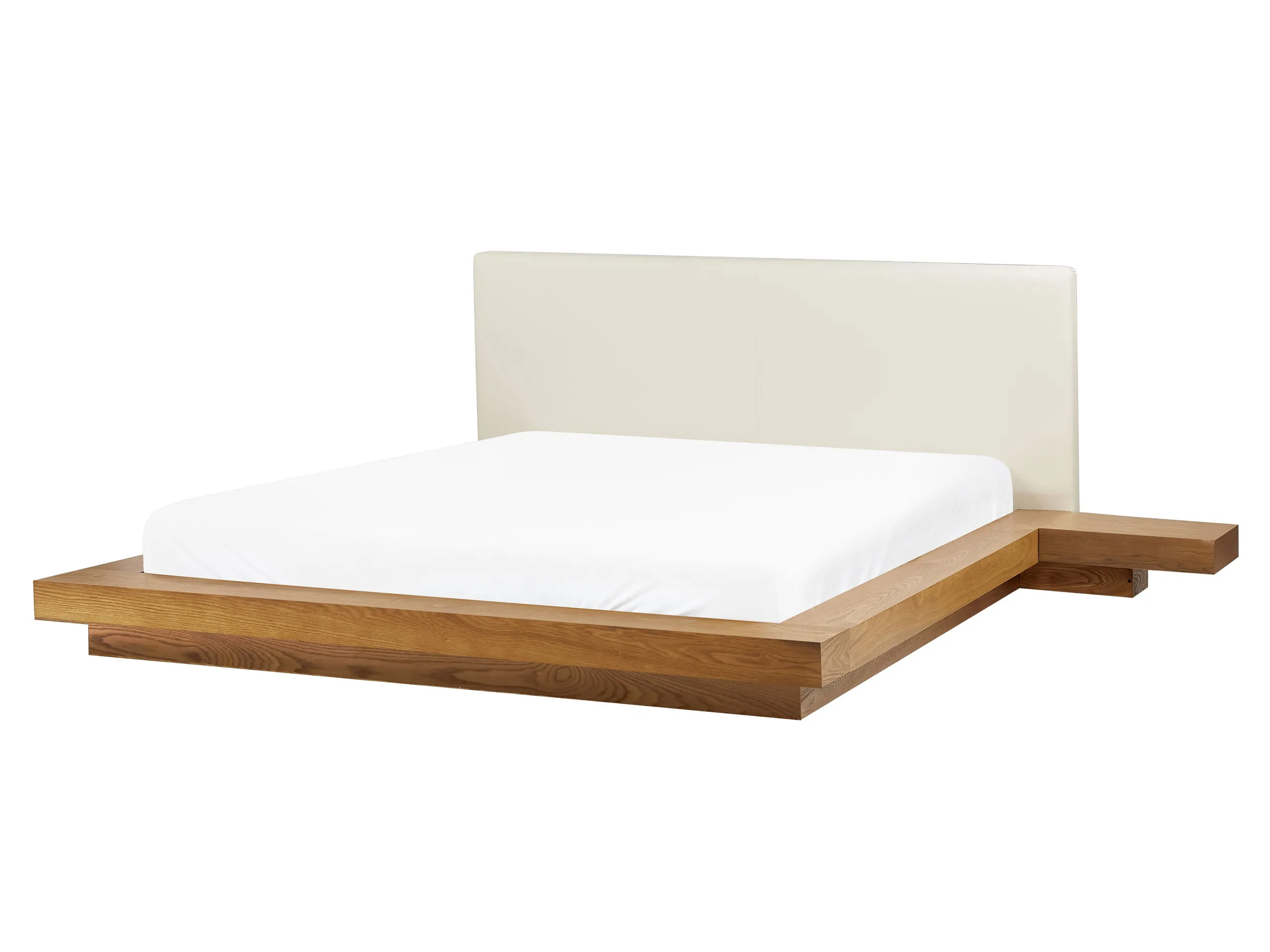 Bed ZEN 160 x 200 cm (EU King Size) Natural Ash Wood