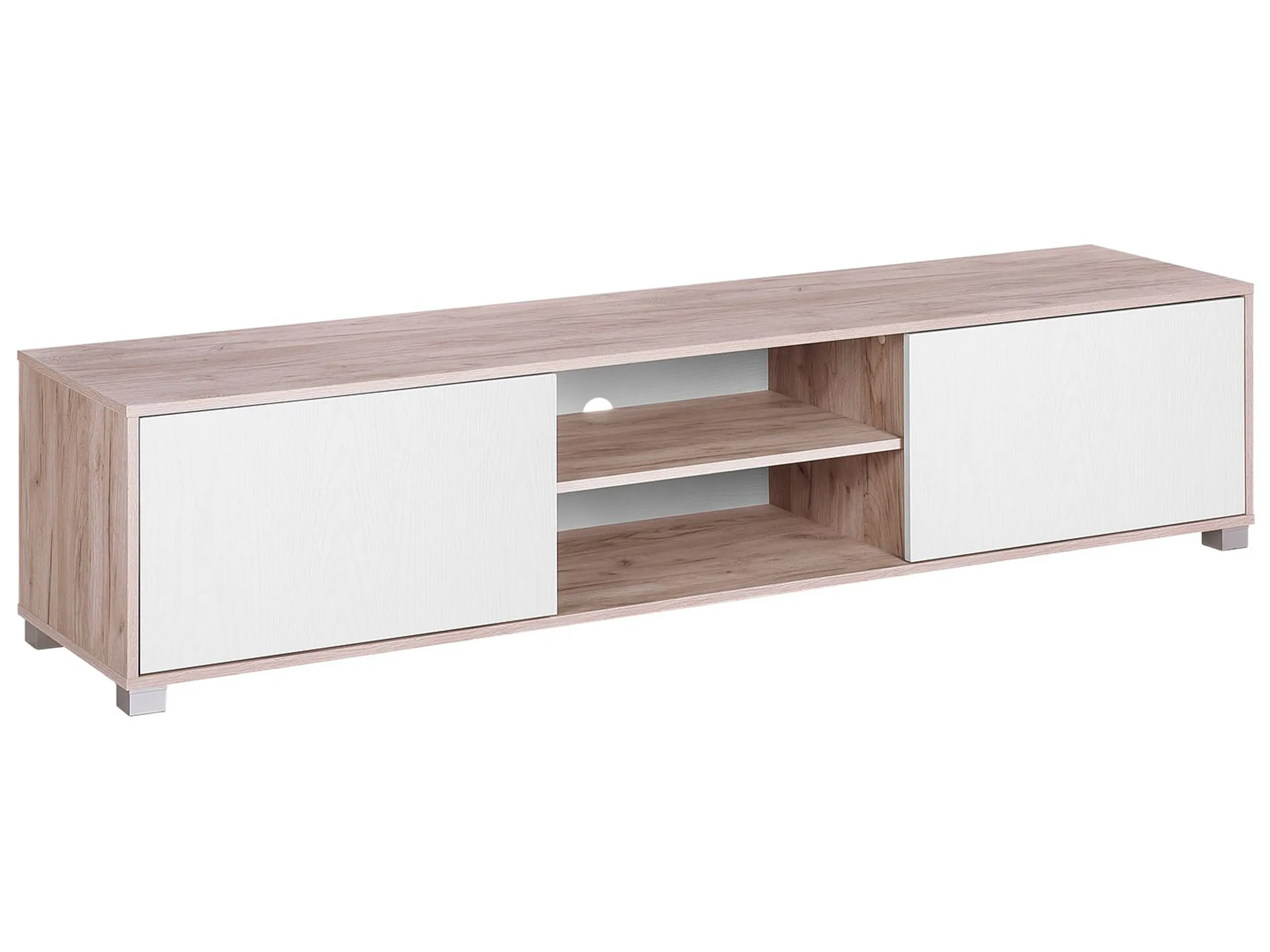 Mueble TV LINCOLN Marrón/Blanco