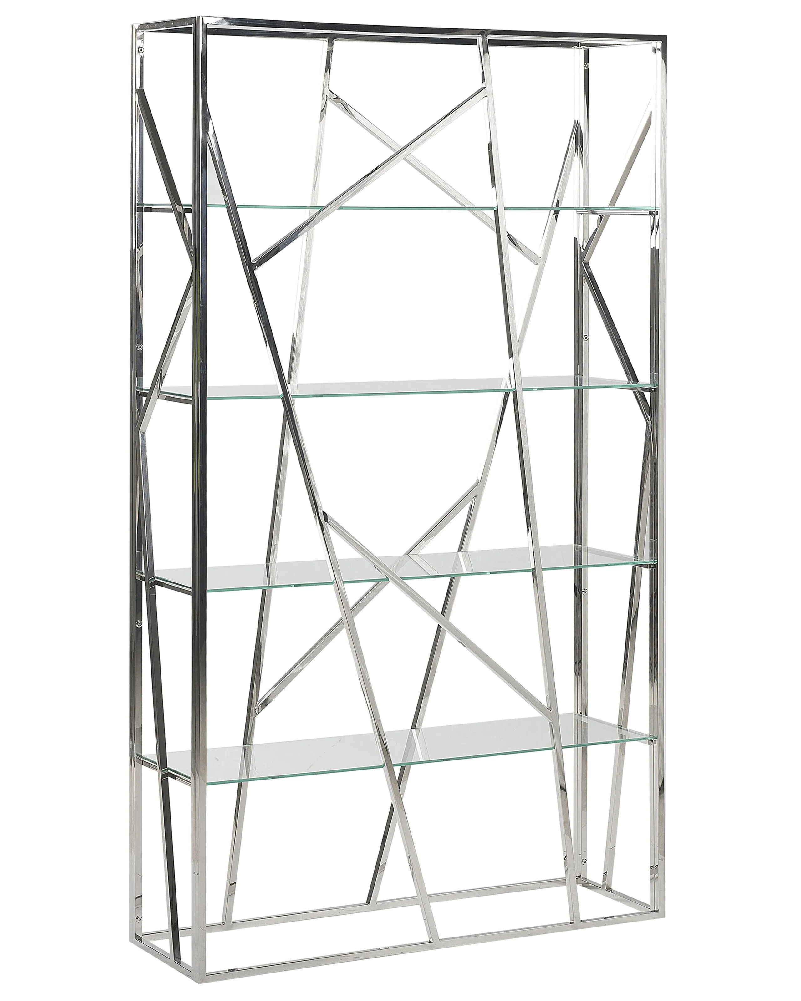 Estantería de 4 niveles HOXIE Metal 175 cm Plateado