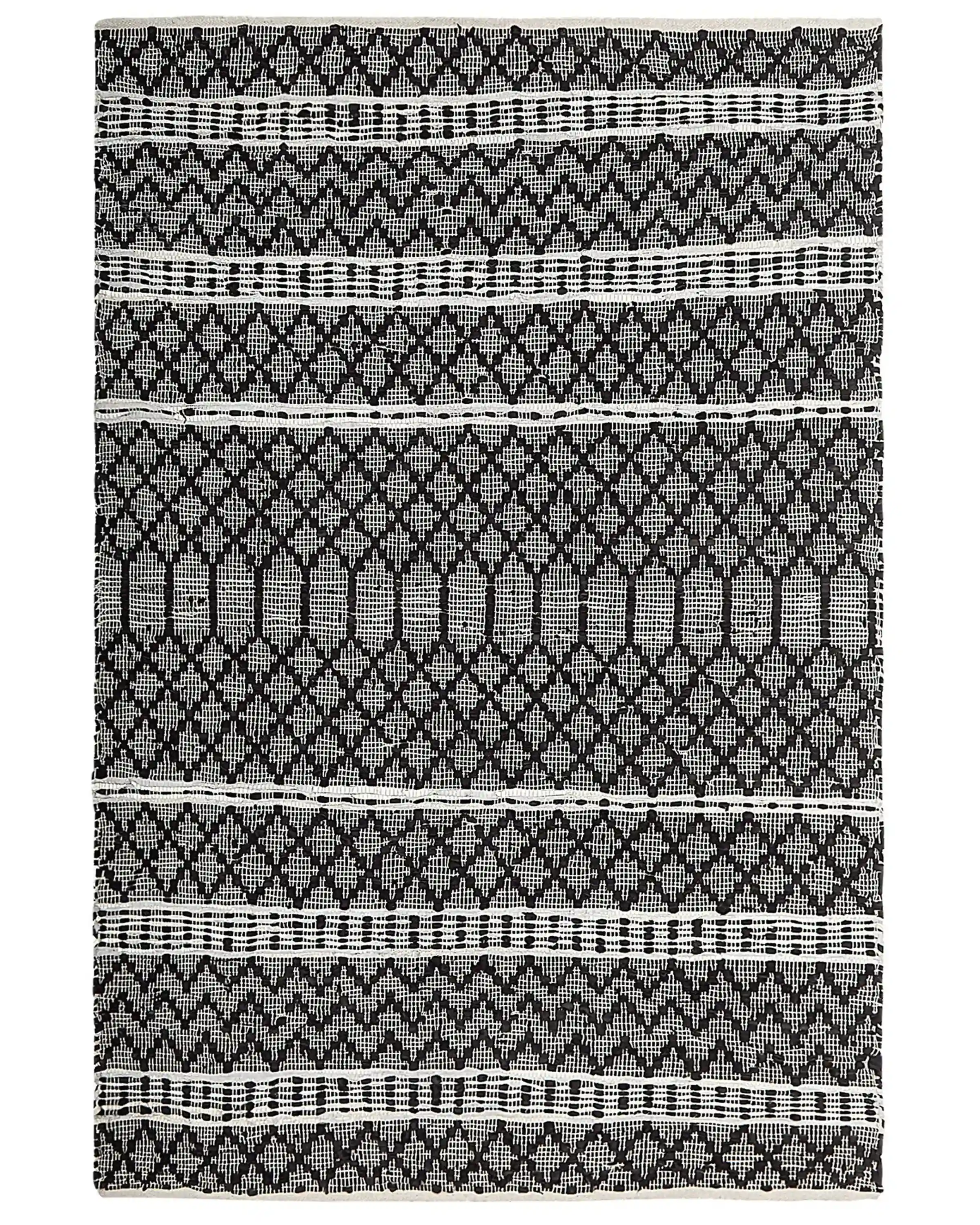 Rug FEHIMLI Black 140 x 200 cm Leather