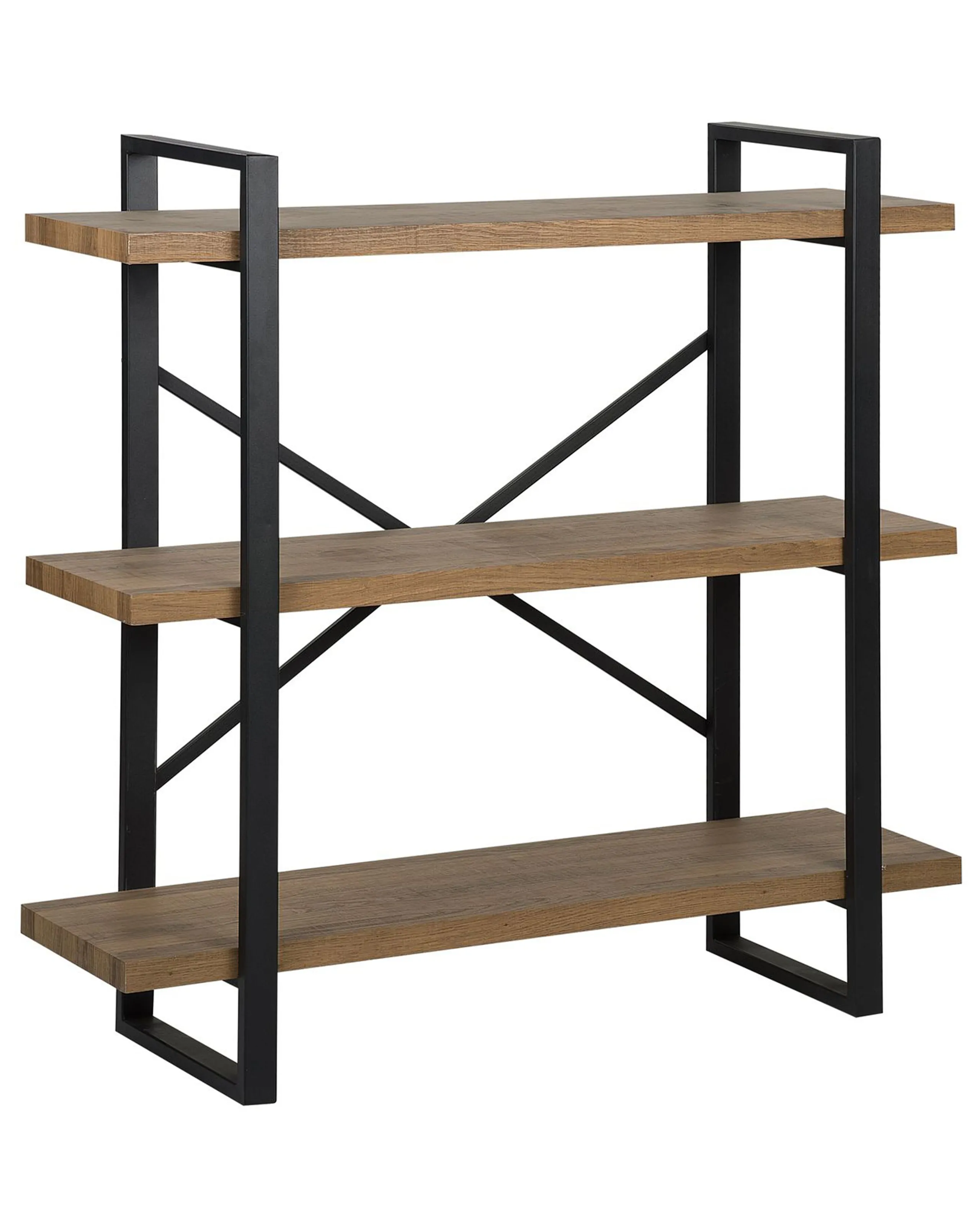 Estantería de 3 niveles TIMBER 111 cm Marrón oscuro