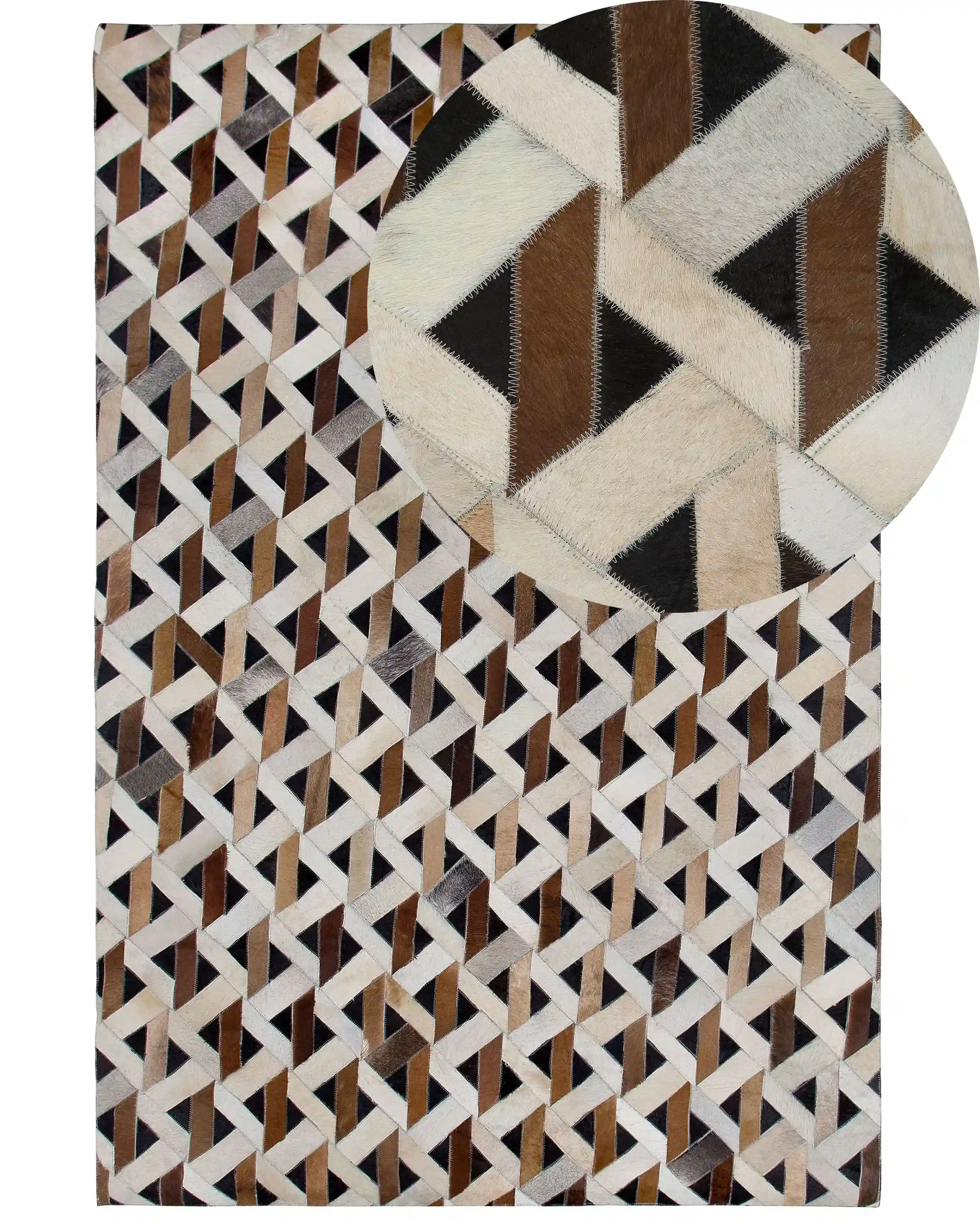 Rug TUGLU Brown 160 x 230 cm Leather
