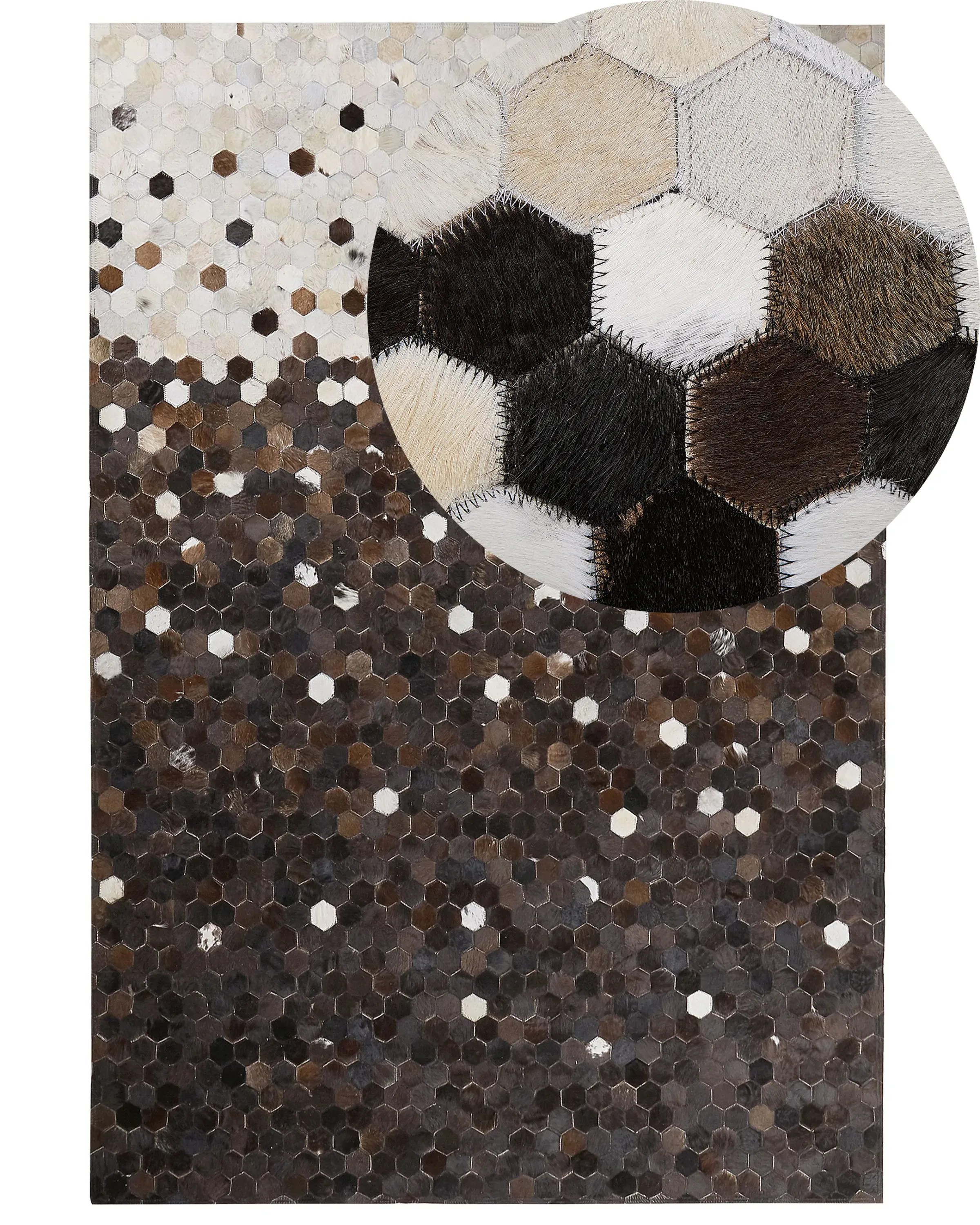 Rug EYIM Brown 160 x 230 cm Leather