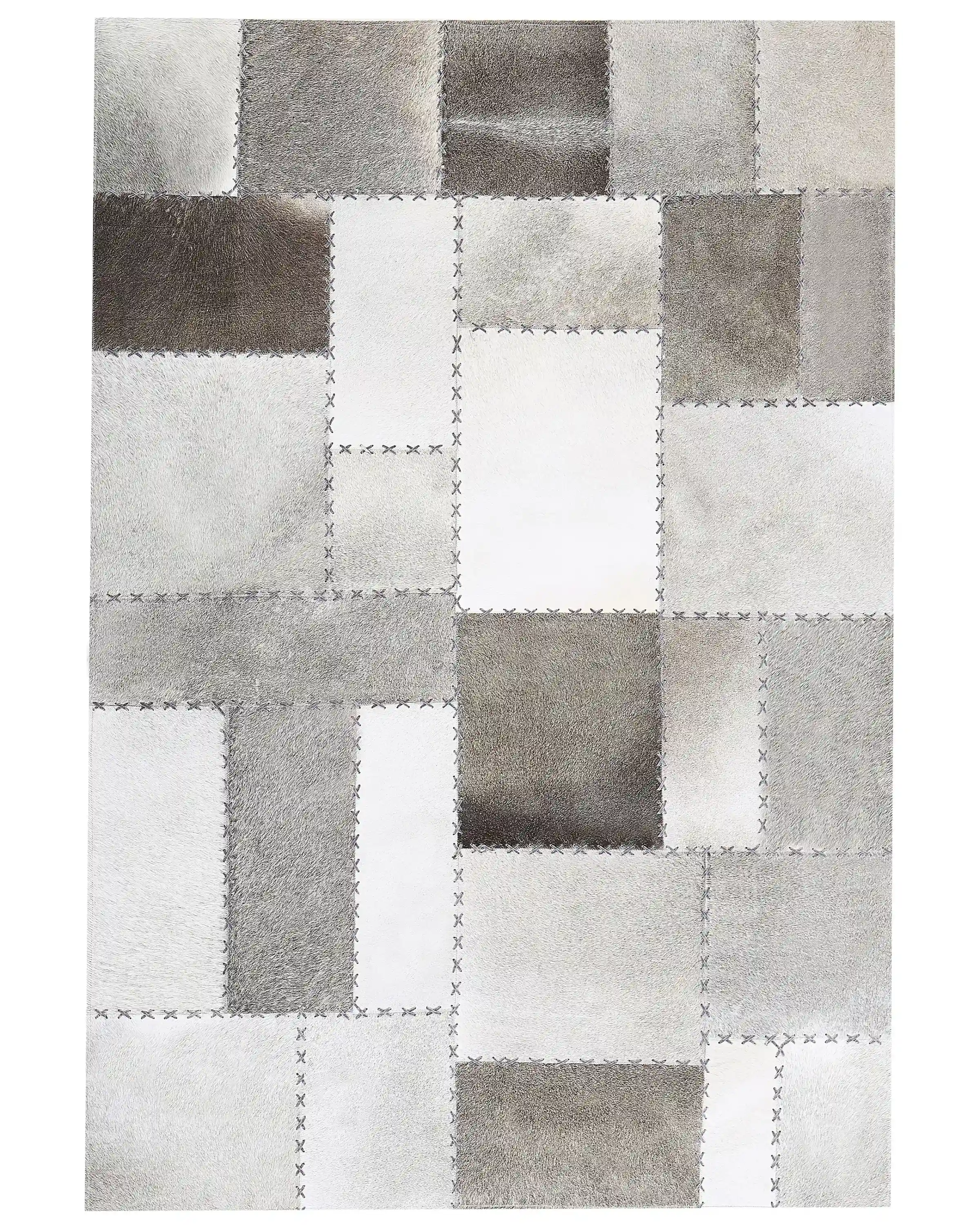 Rug PERVARI Taupe 160 x 230 cm Leather