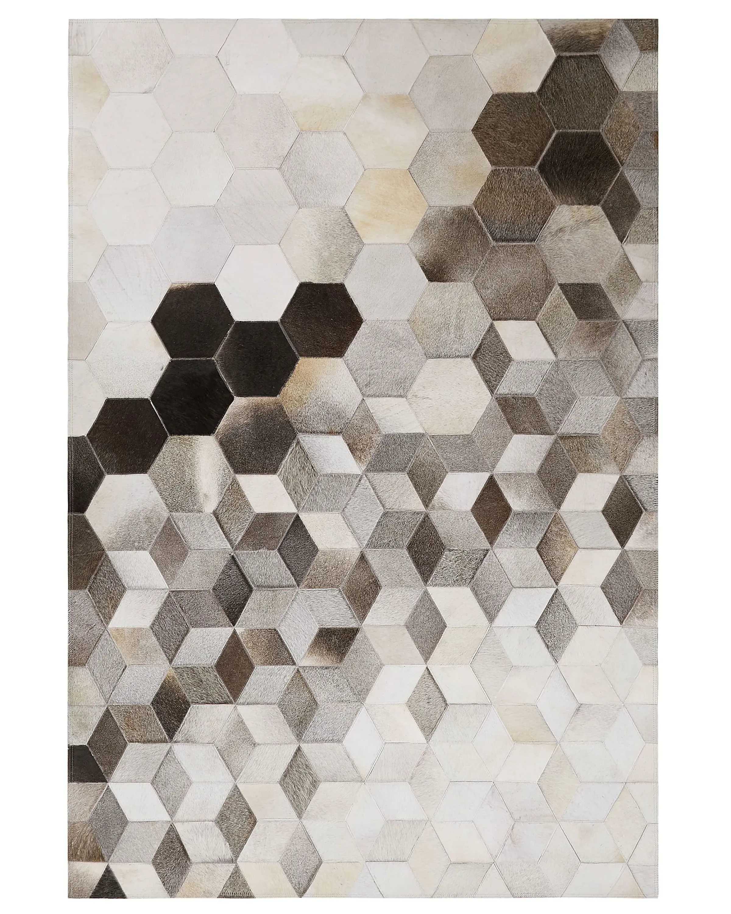 Rug SASON Beige 160 x 230 cm Leather