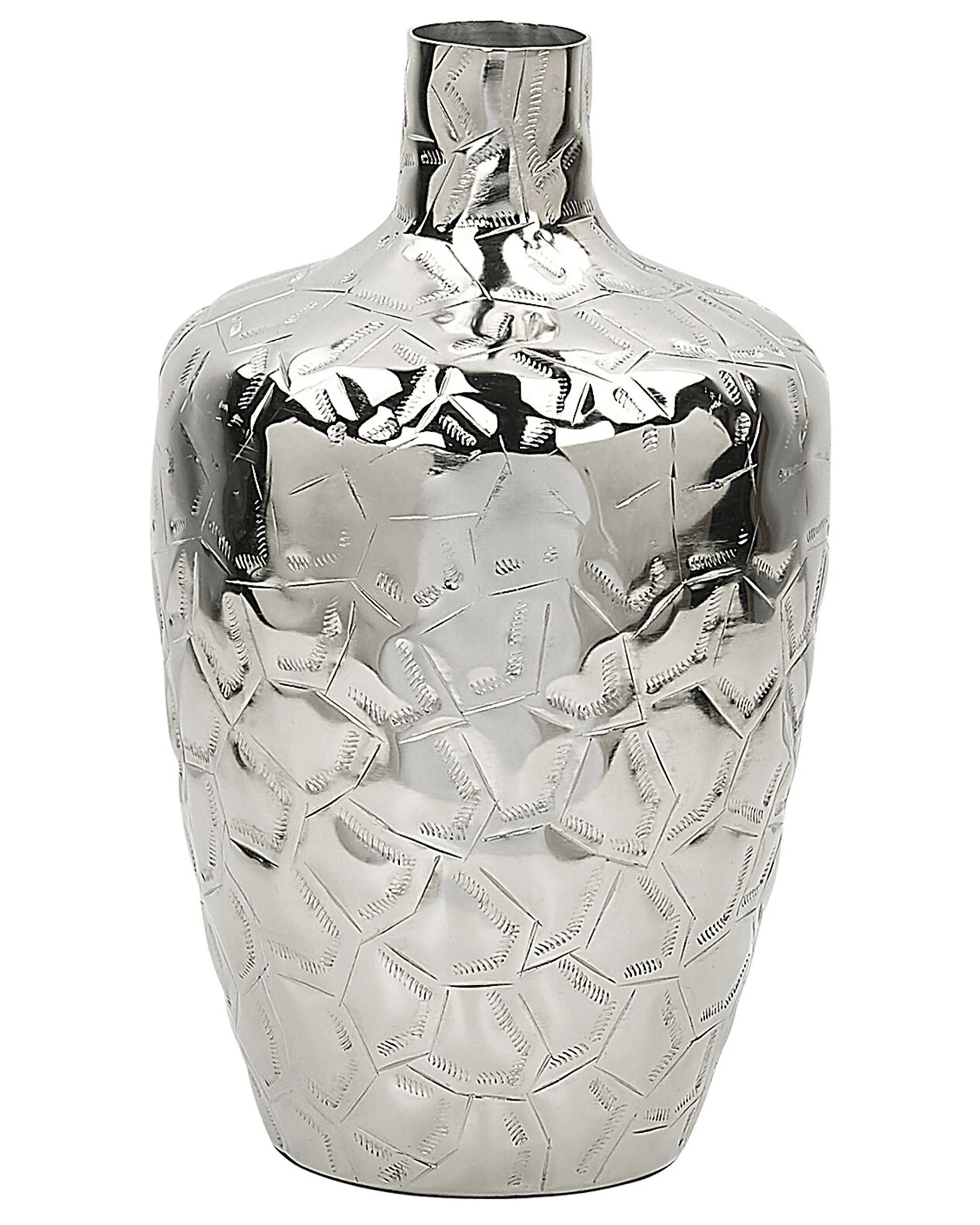Jarrón para flores INSHAS Metal 33 cm Plateado