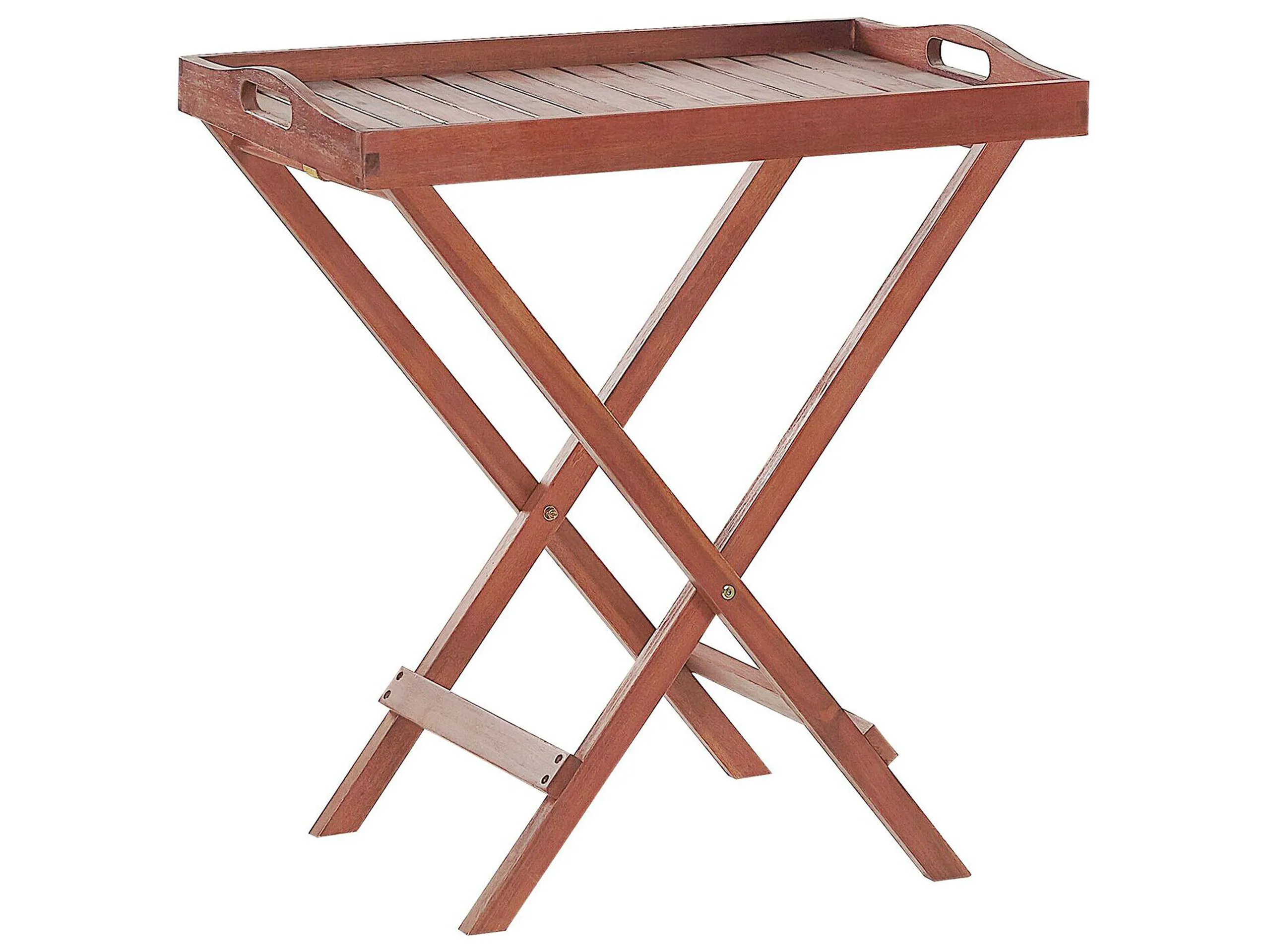 Mesa auxiliar de jardín TOSCANA Madera de acacia Marrón oscuro