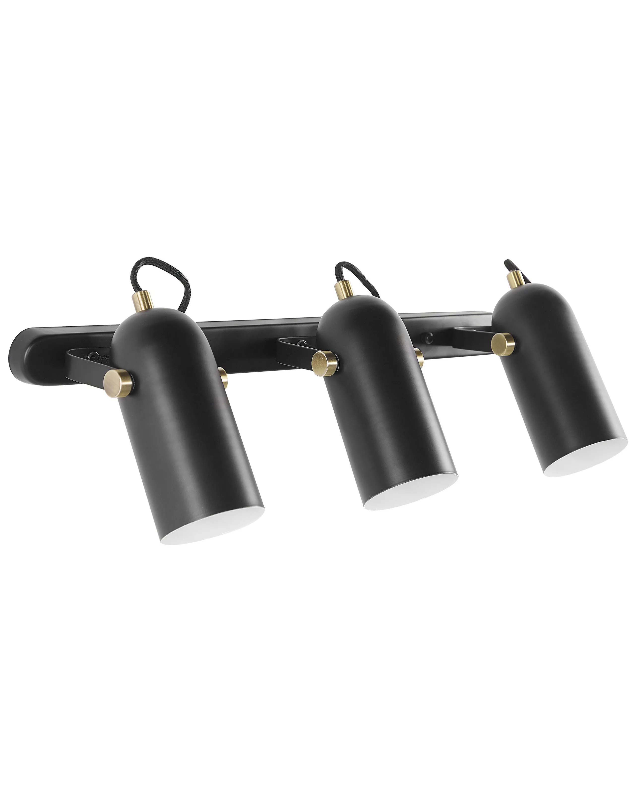 Lámpara de 3 focos TYRIA ajustable Metal Negro