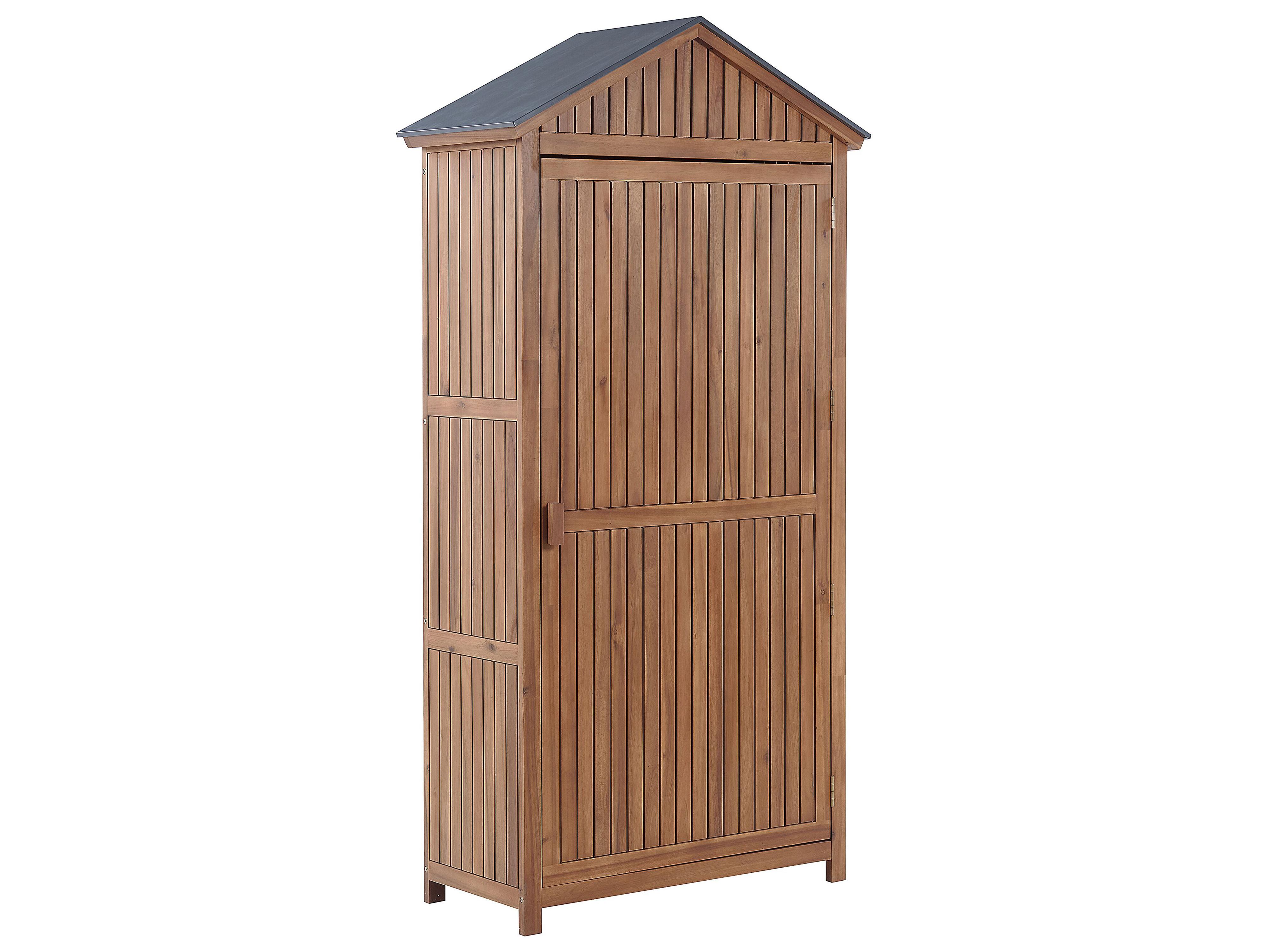 Garden Cabinet SAVOCA Acacia Wood 200 cm 100 cm Brown
