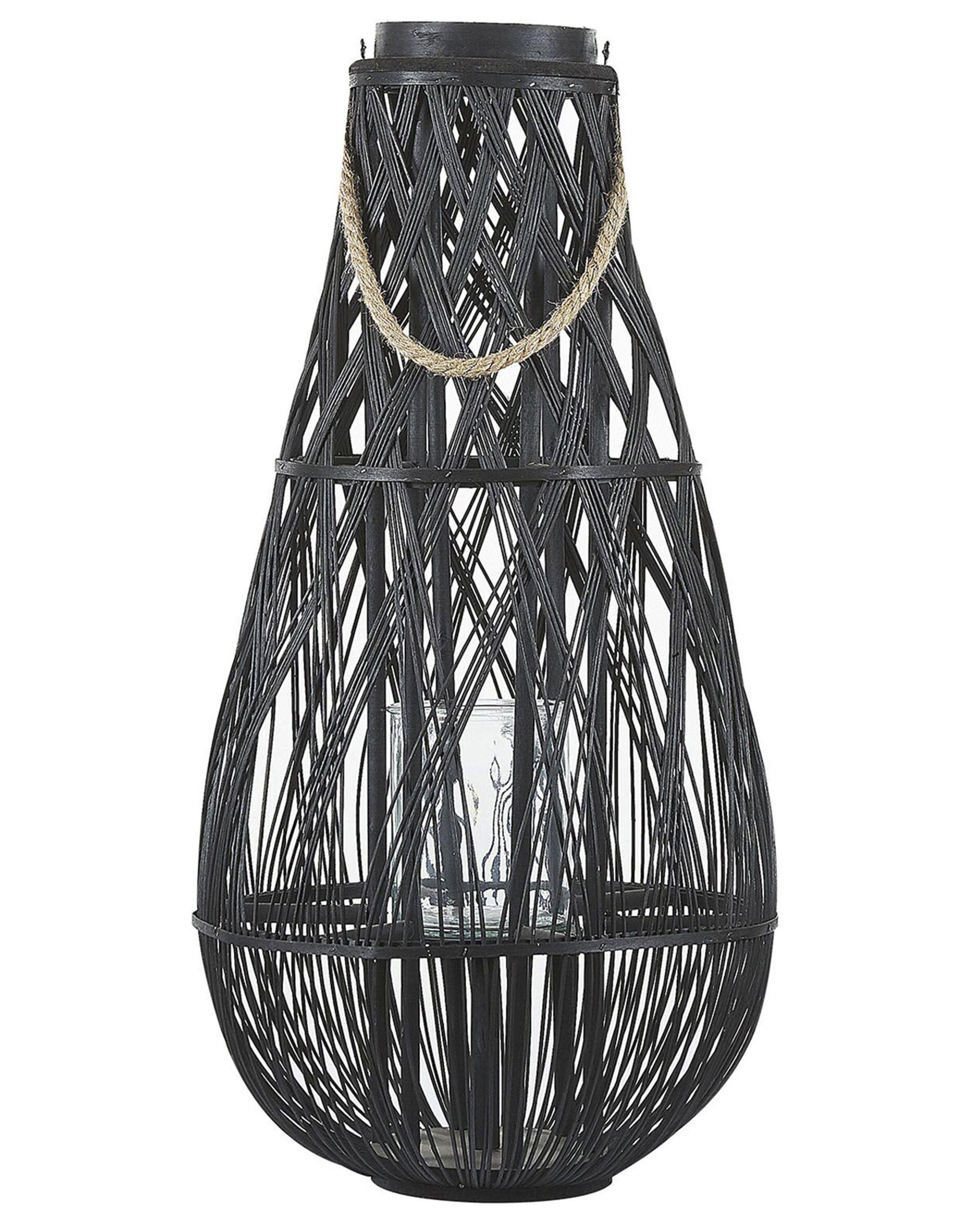 Linterna TONGA Bambú 77 cm Negro
