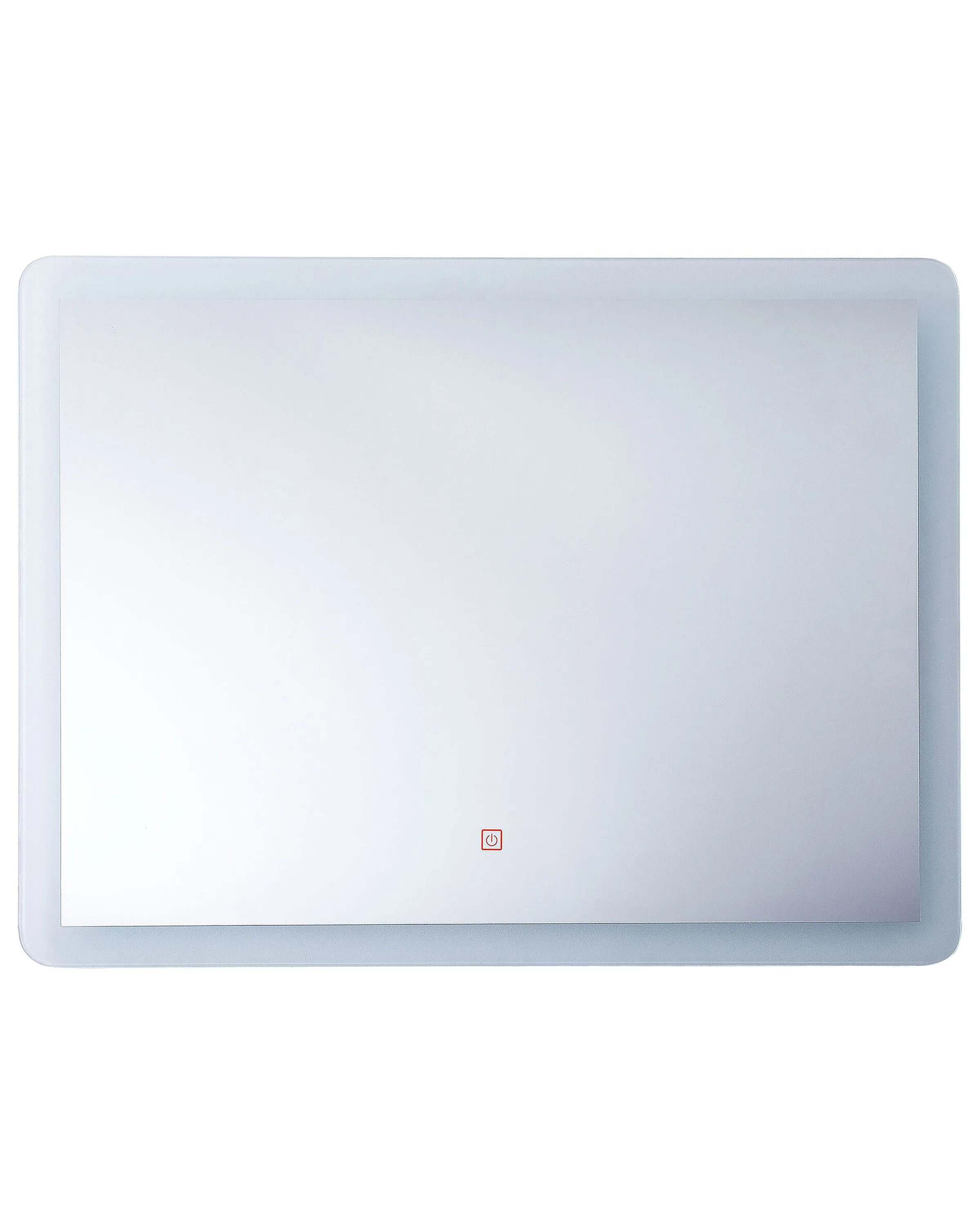 LED Bathroom Mirror CORROY 80 cm 60 cm Silver