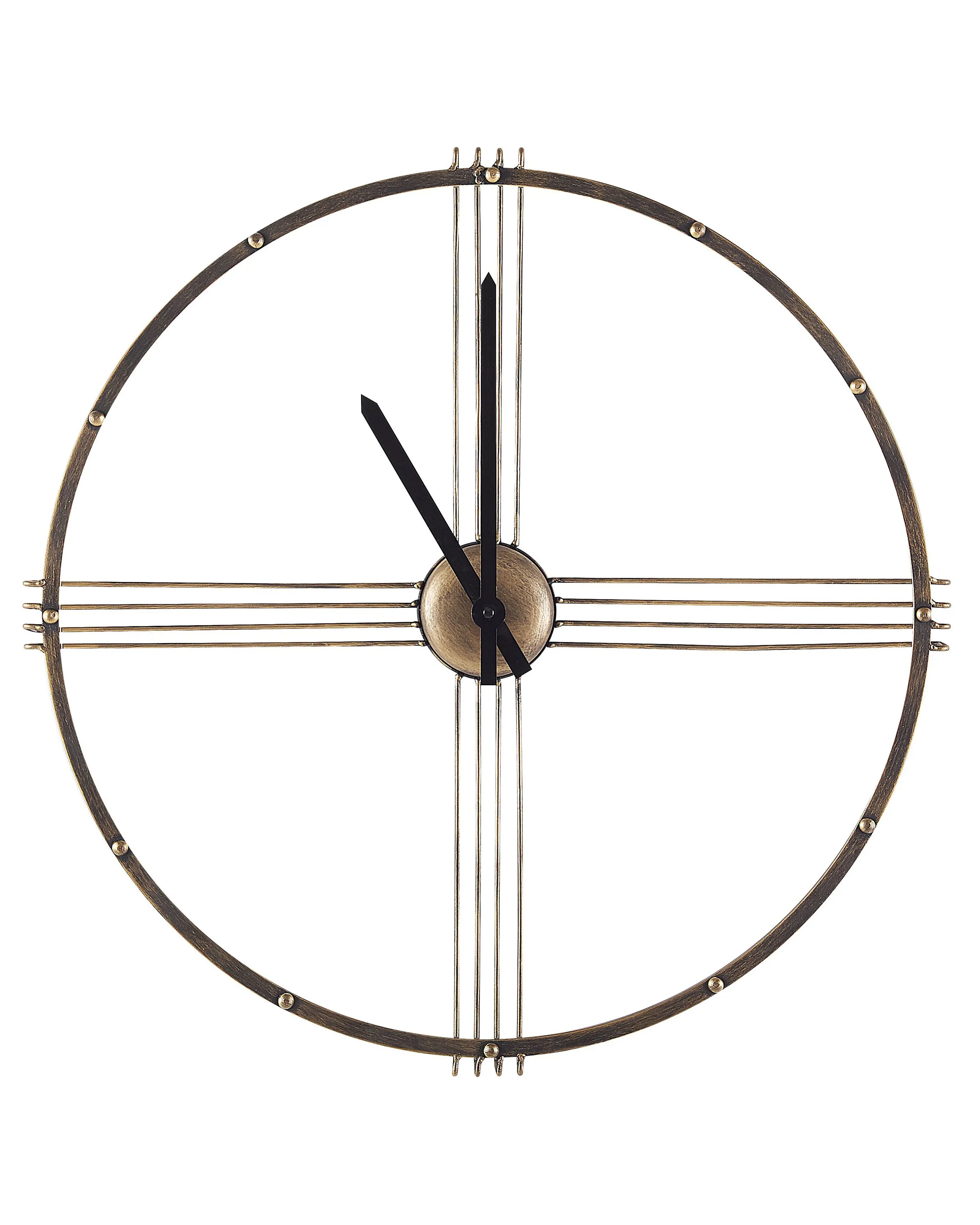 Wall Clock ASCONA 64 cm Metal Gold