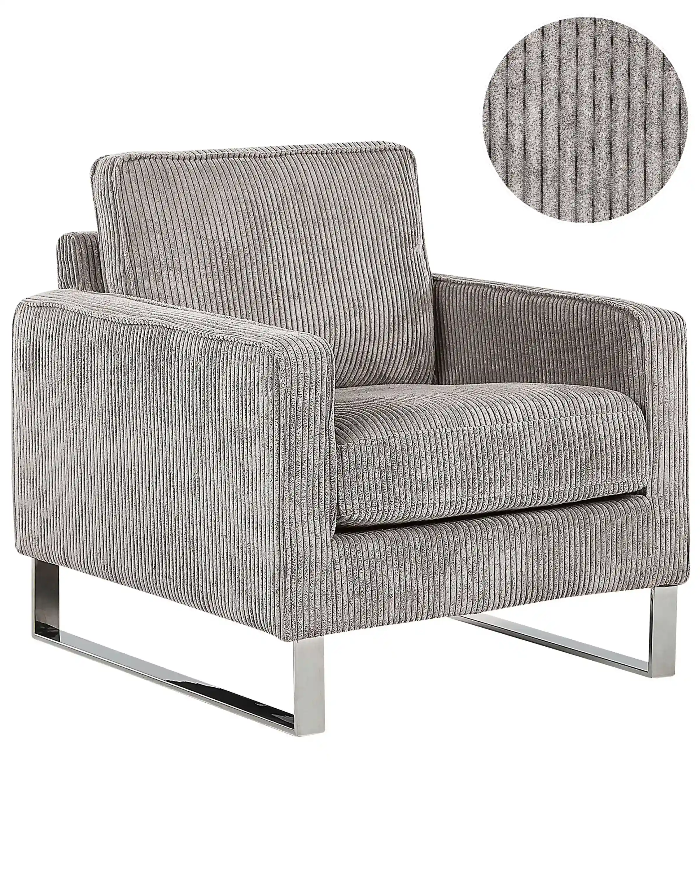 Armchair VIND Corduroy Light Grey