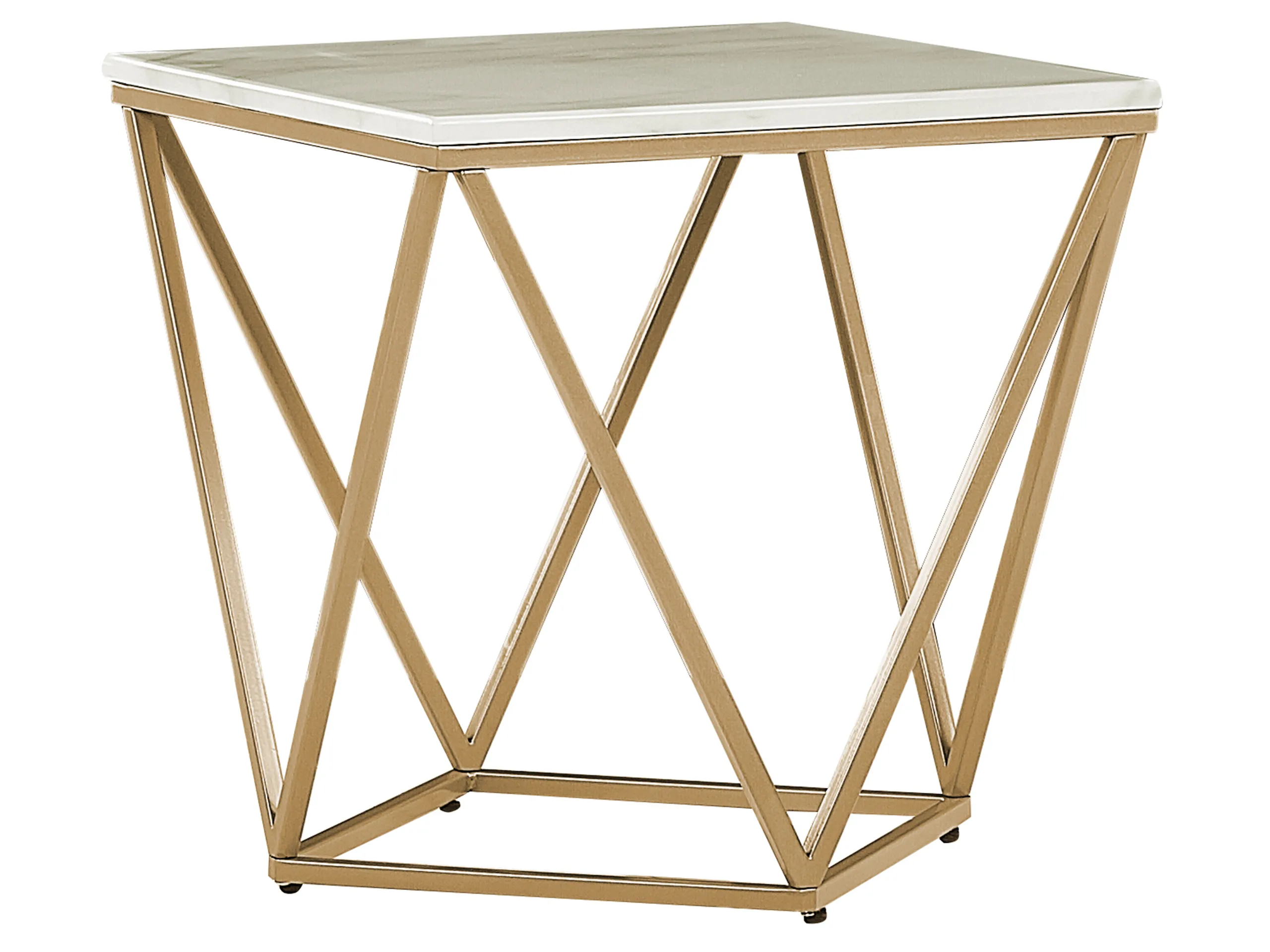 Mesa auxiliar MALIBU Mármol beige