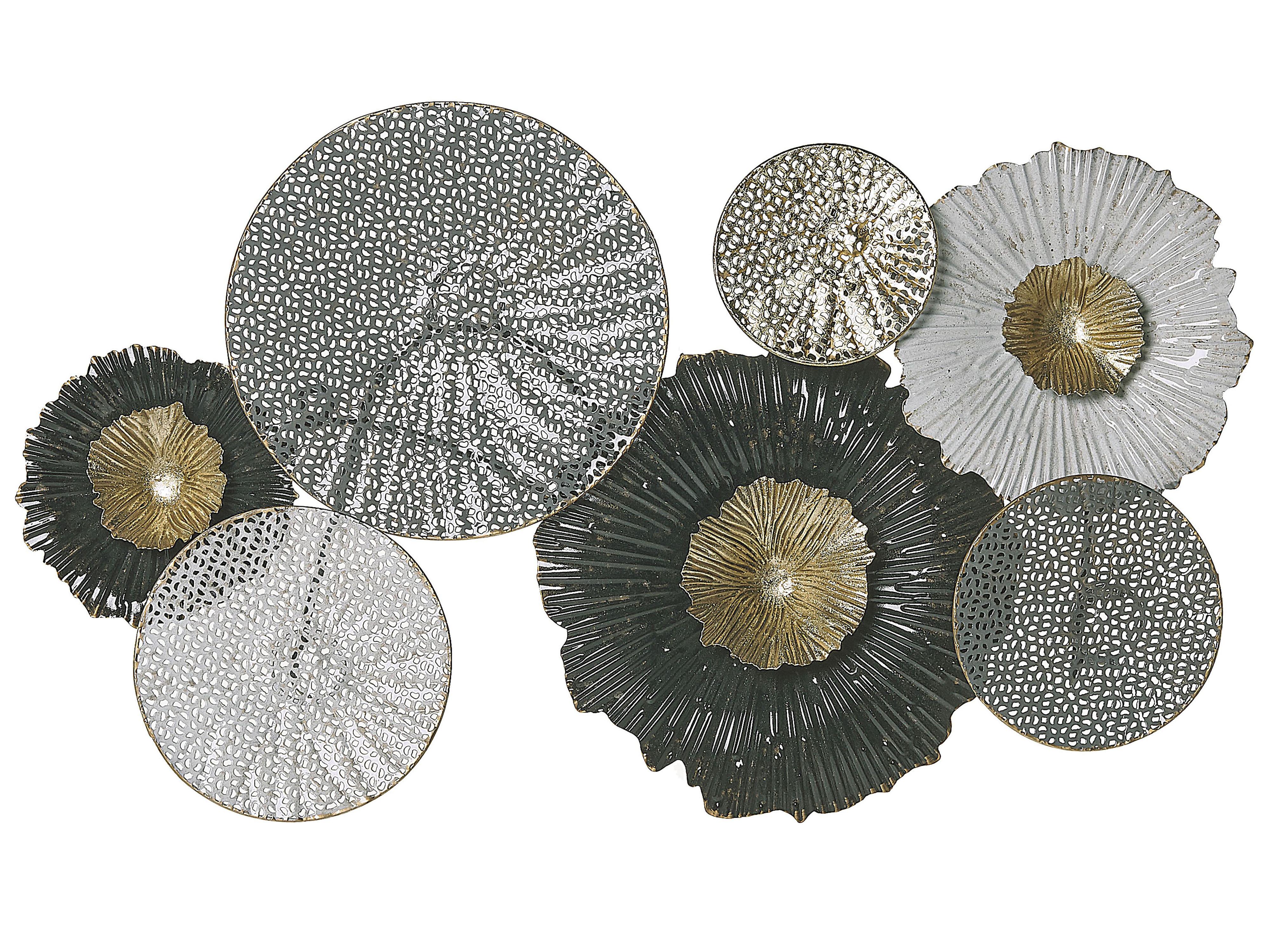 Decoración de pared ZIRCONIUM Metal 38 cm Negro